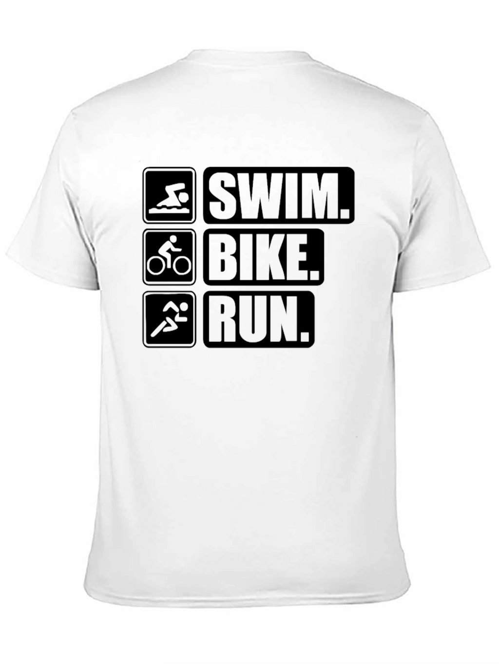 Swim Bike Run Triathlon T-Shirt for Athletes