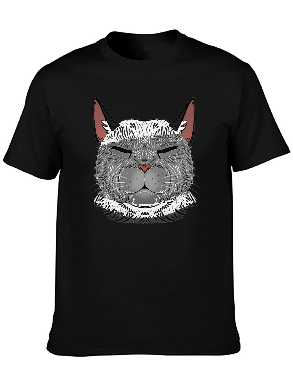 Cool Cat Graphic T-Shirt - Mens Black Tee