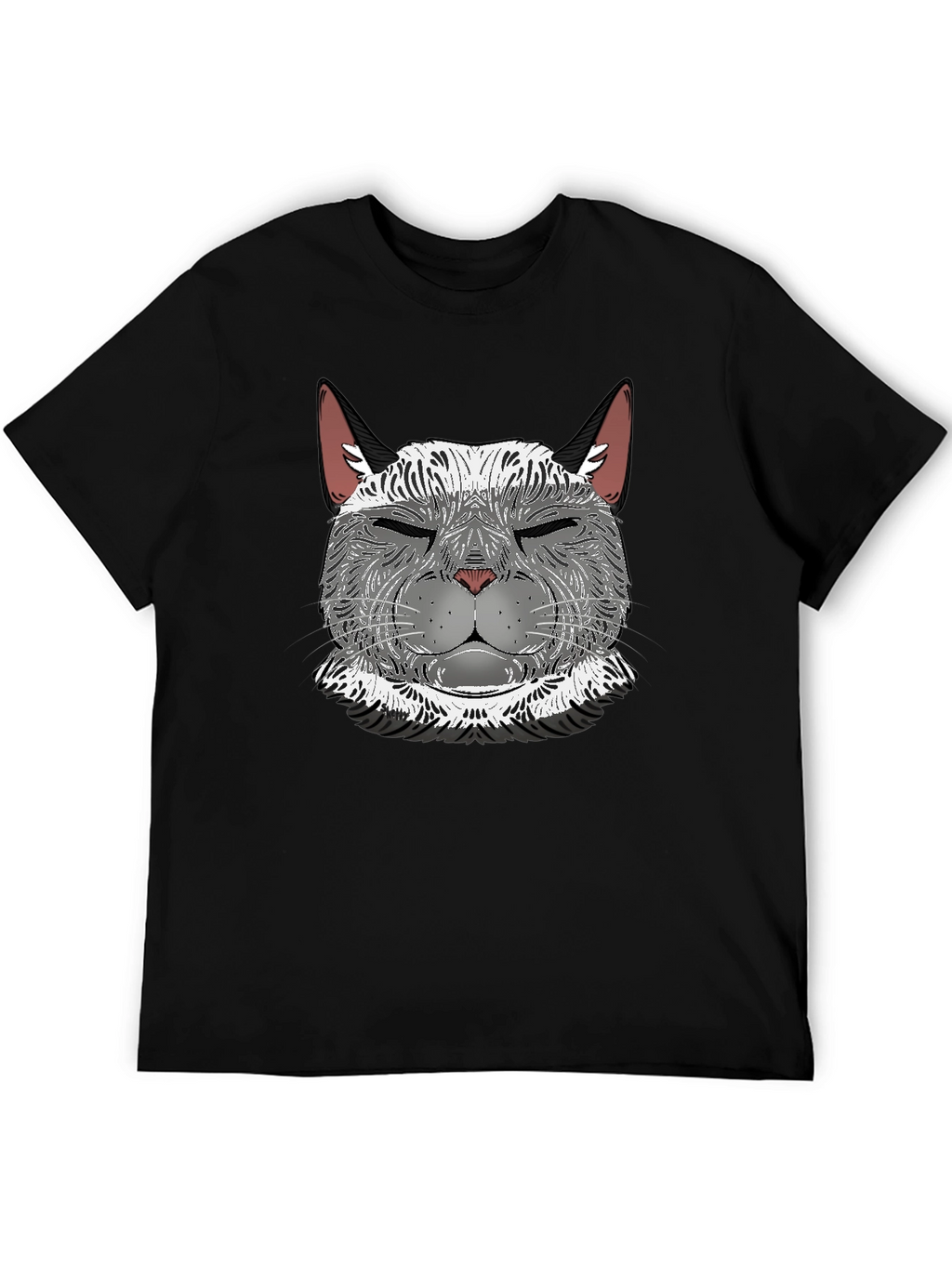 Cool Cat Graphic T-Shirt - Mens Black Tee