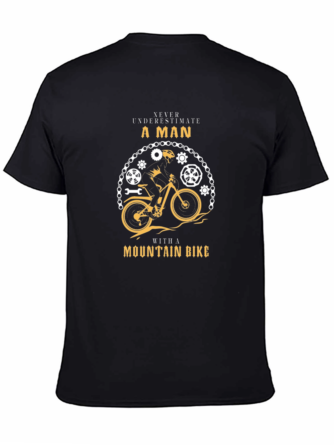 Mountain Bike Man Graphic T-Shirt