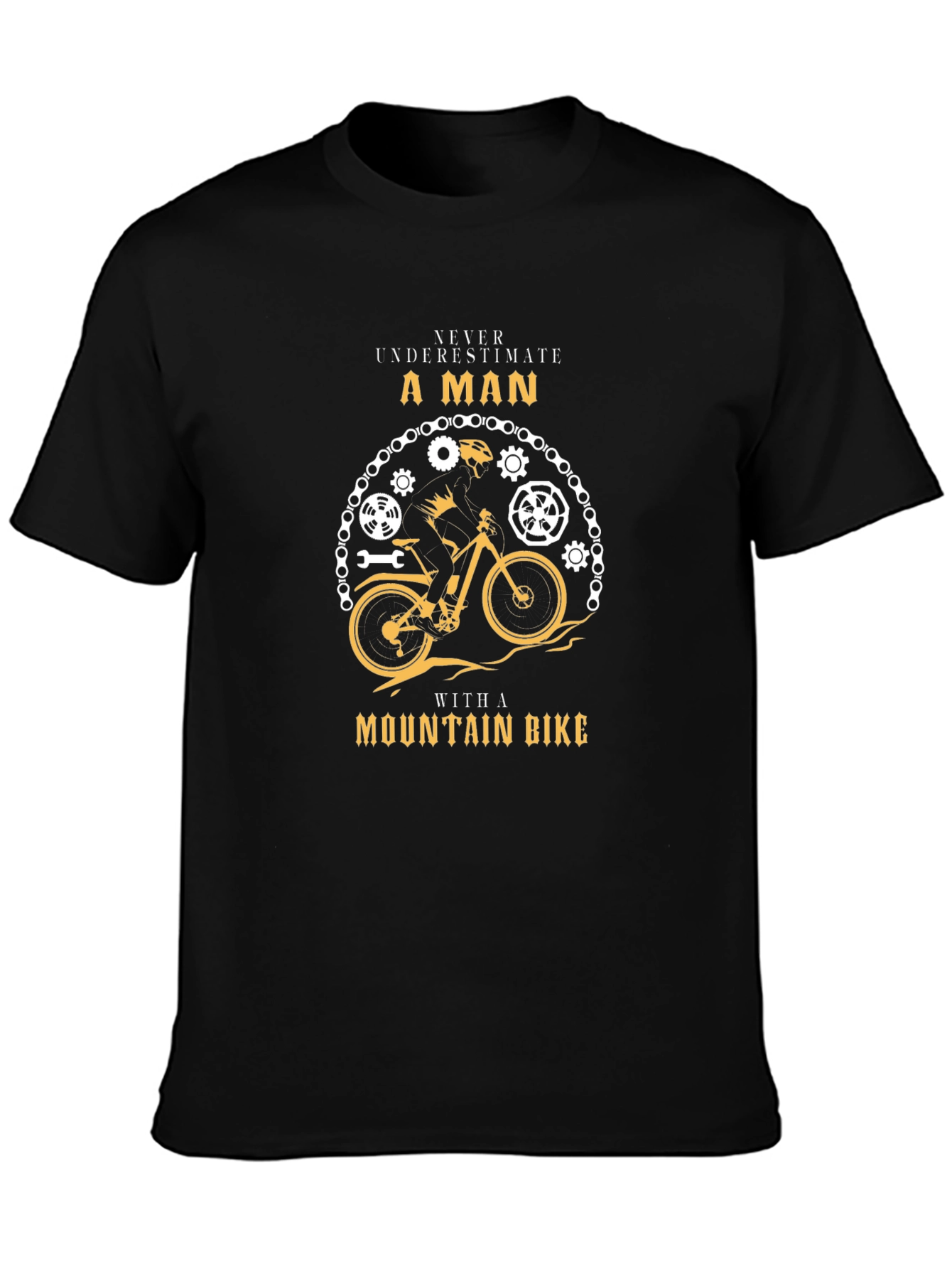 Mountain Bike Man Graphic T-Shirt