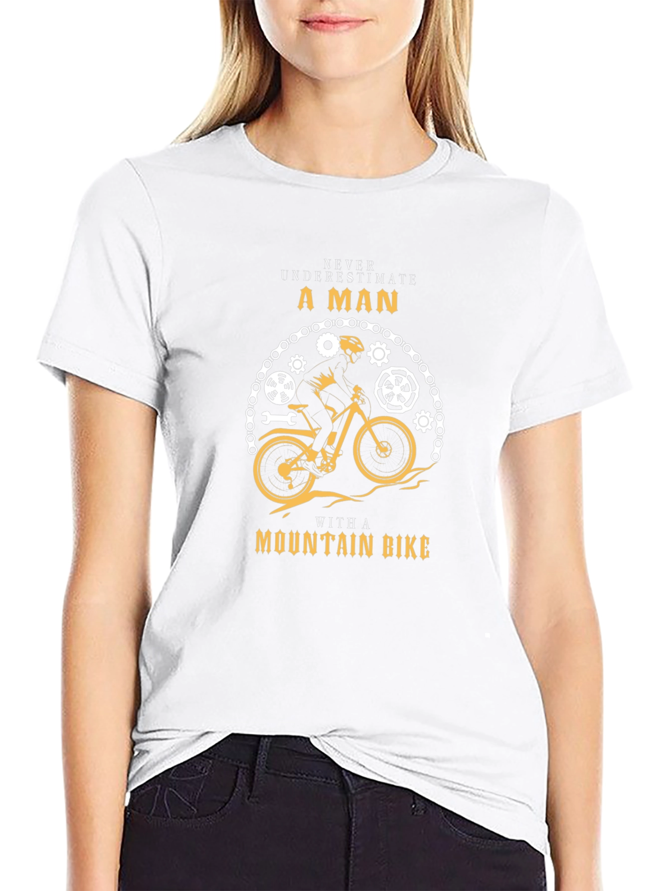 Mountain Bike Man Graphic T-Shirt