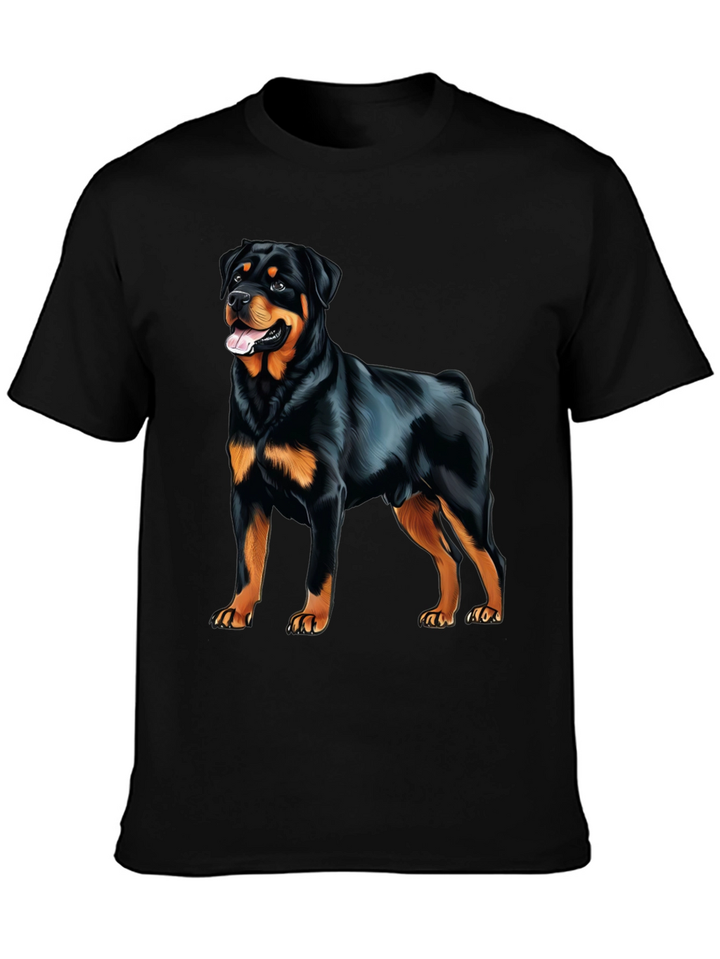 Rottweiler Graphic Print T-Shirt - Dog Lover Apparel