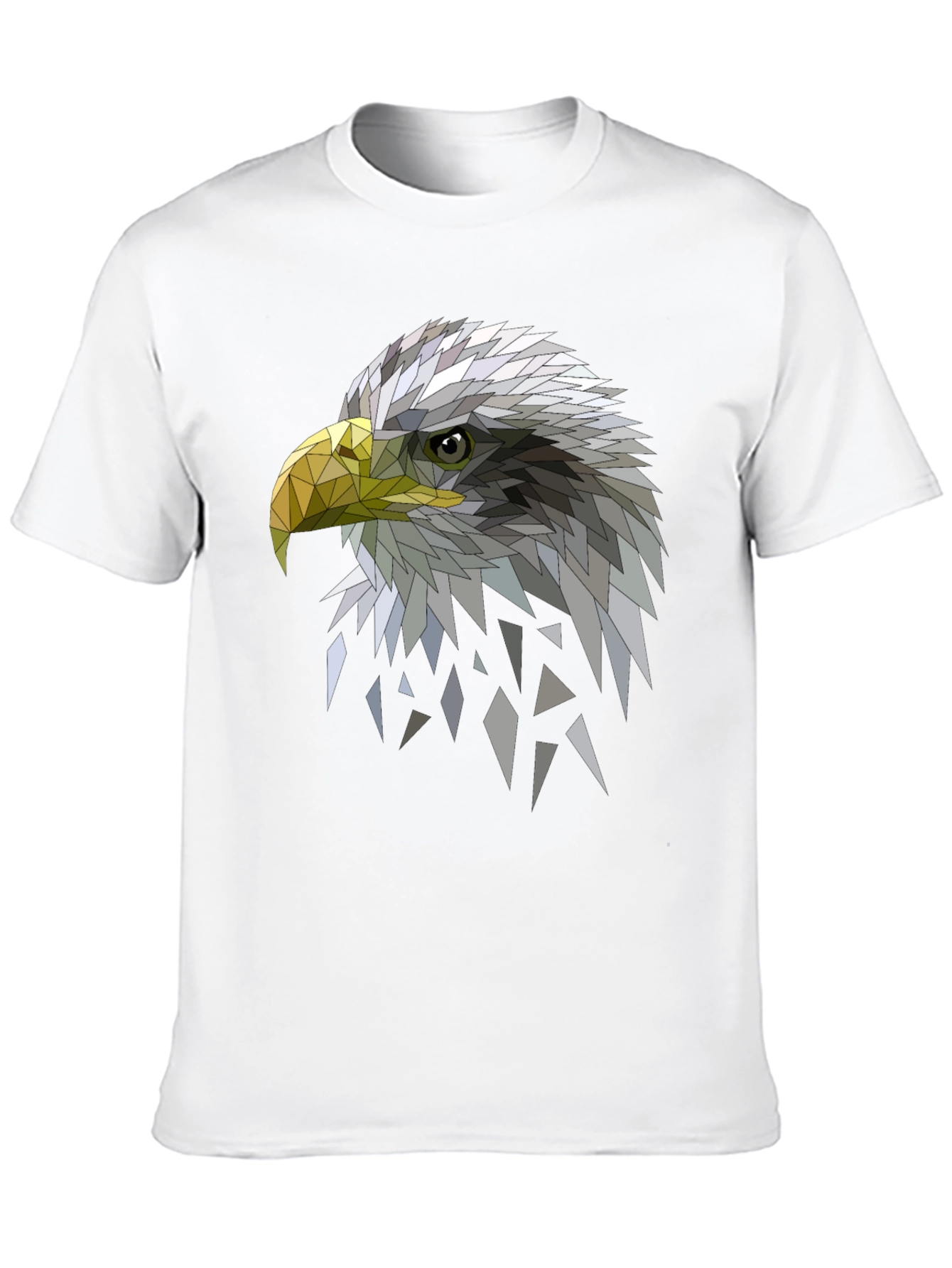 Geometric Eagle Graphic Black Tee