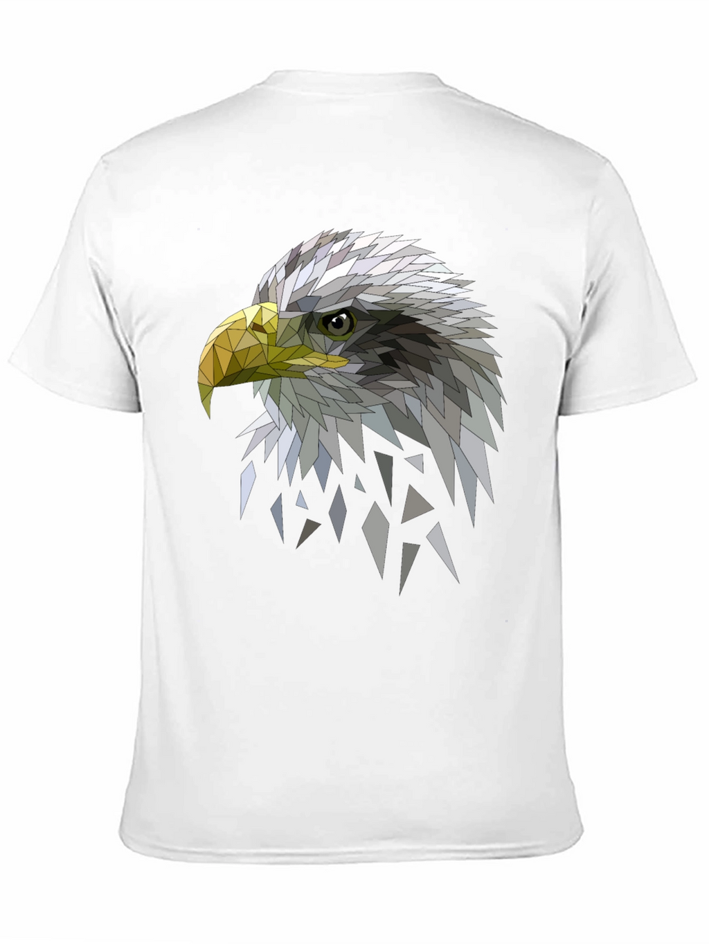 Geometric Eagle Graphic Black Tee