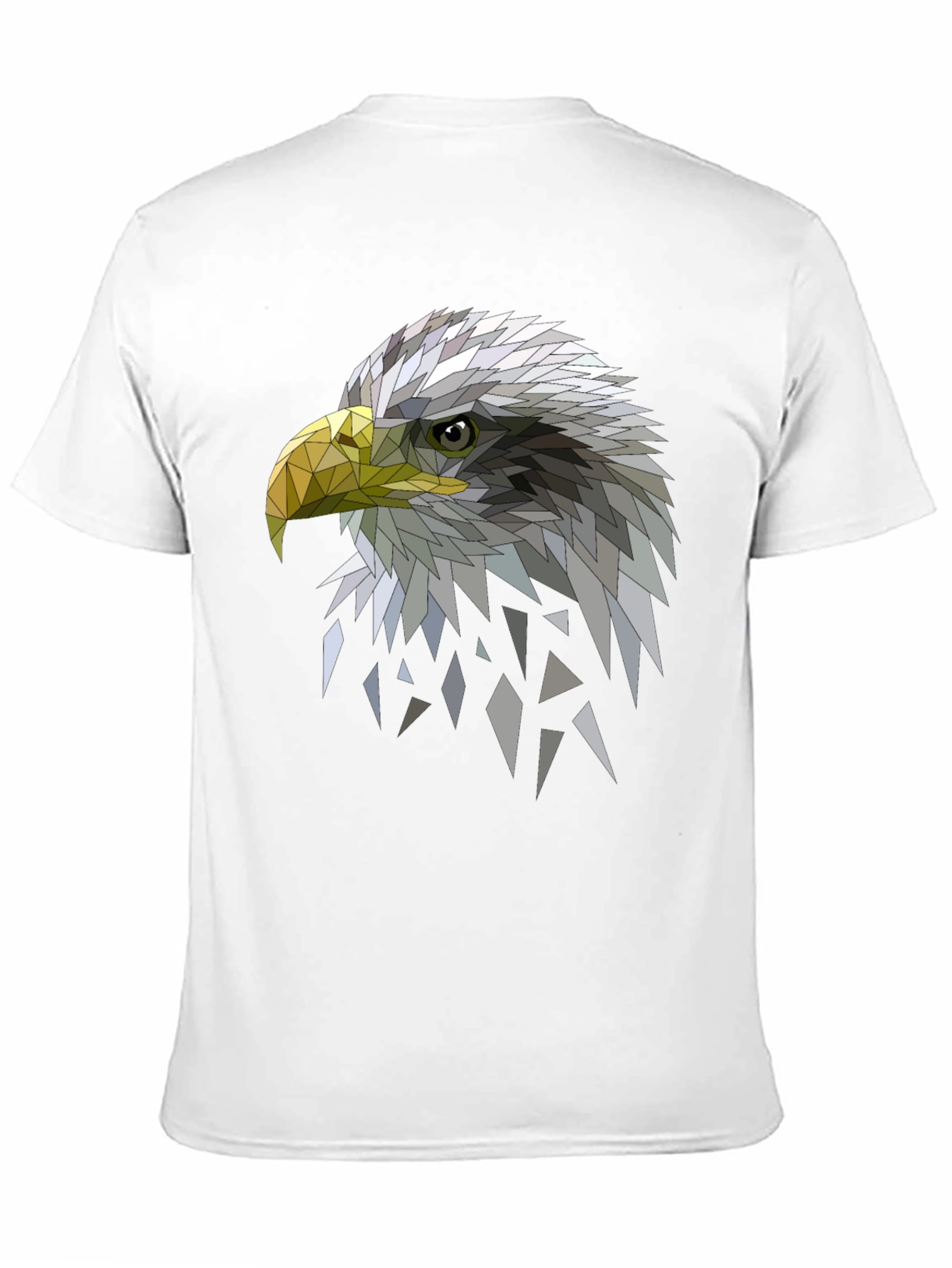 Geometric Eagle Graphic Black Tee