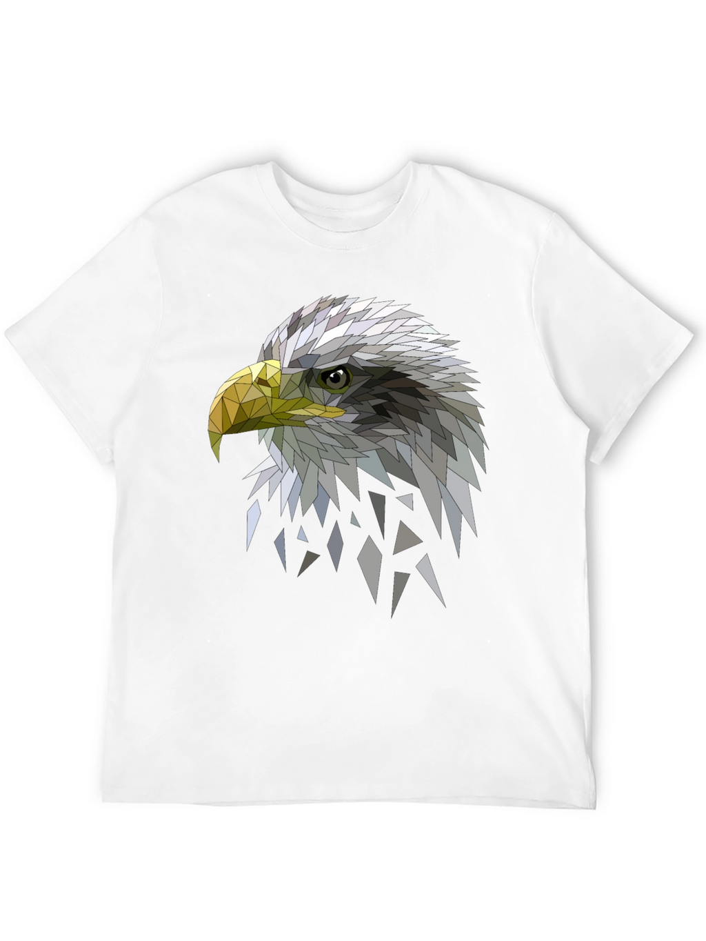 Geometric Eagle Graphic Black Tee