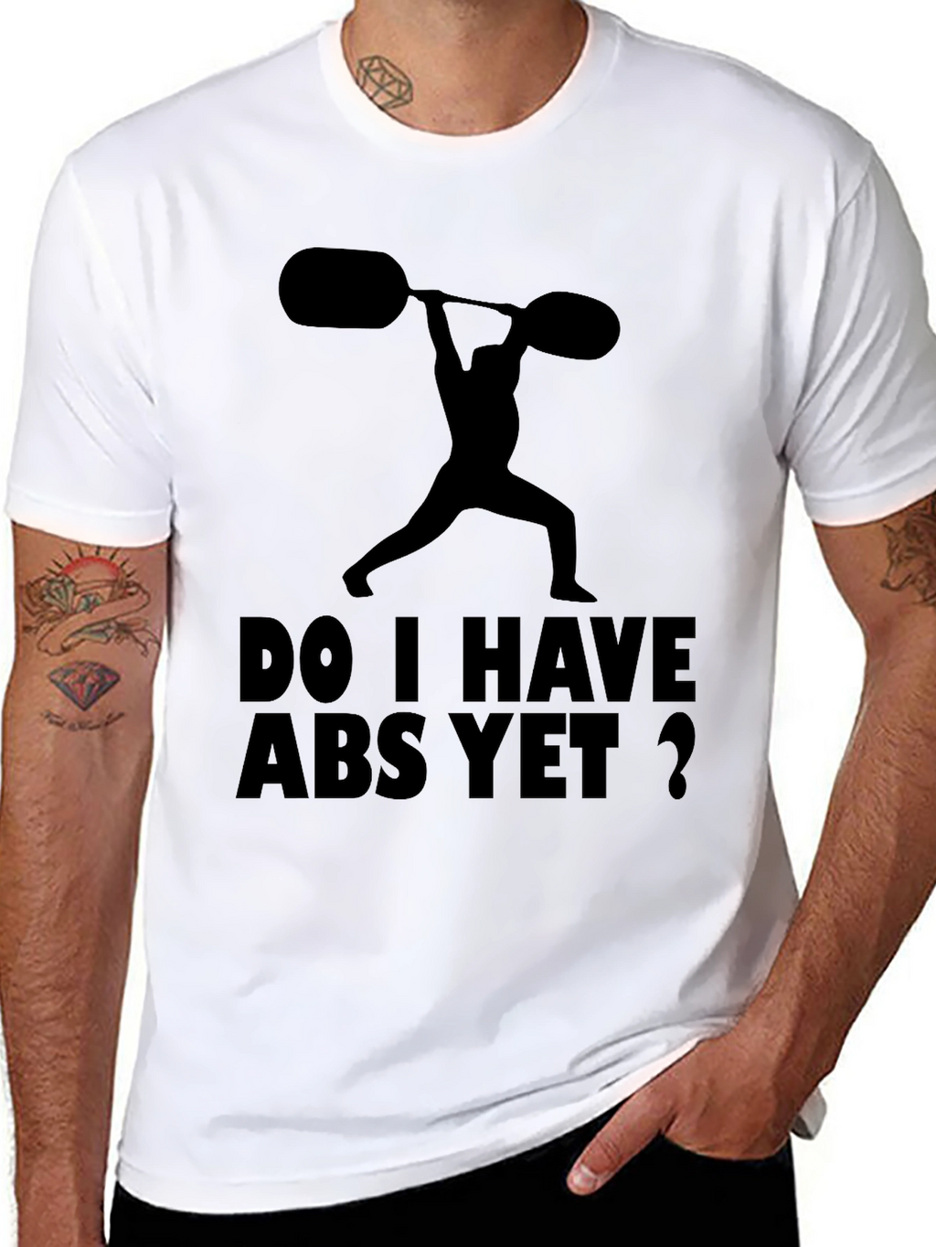 Funny Workout Shirt: Do I Have Abs Yet?