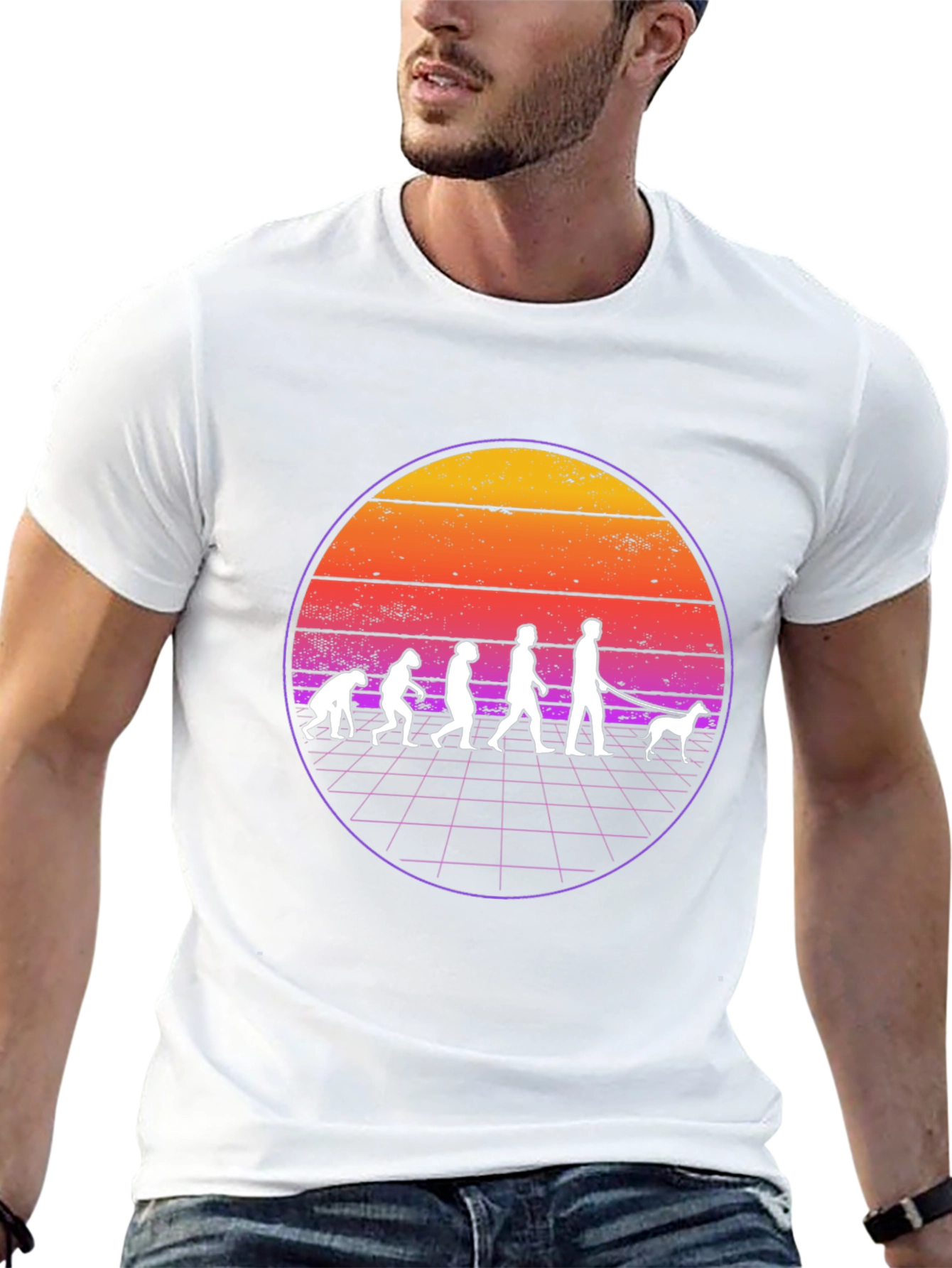 Evolution of Dog Walking T-Shirt