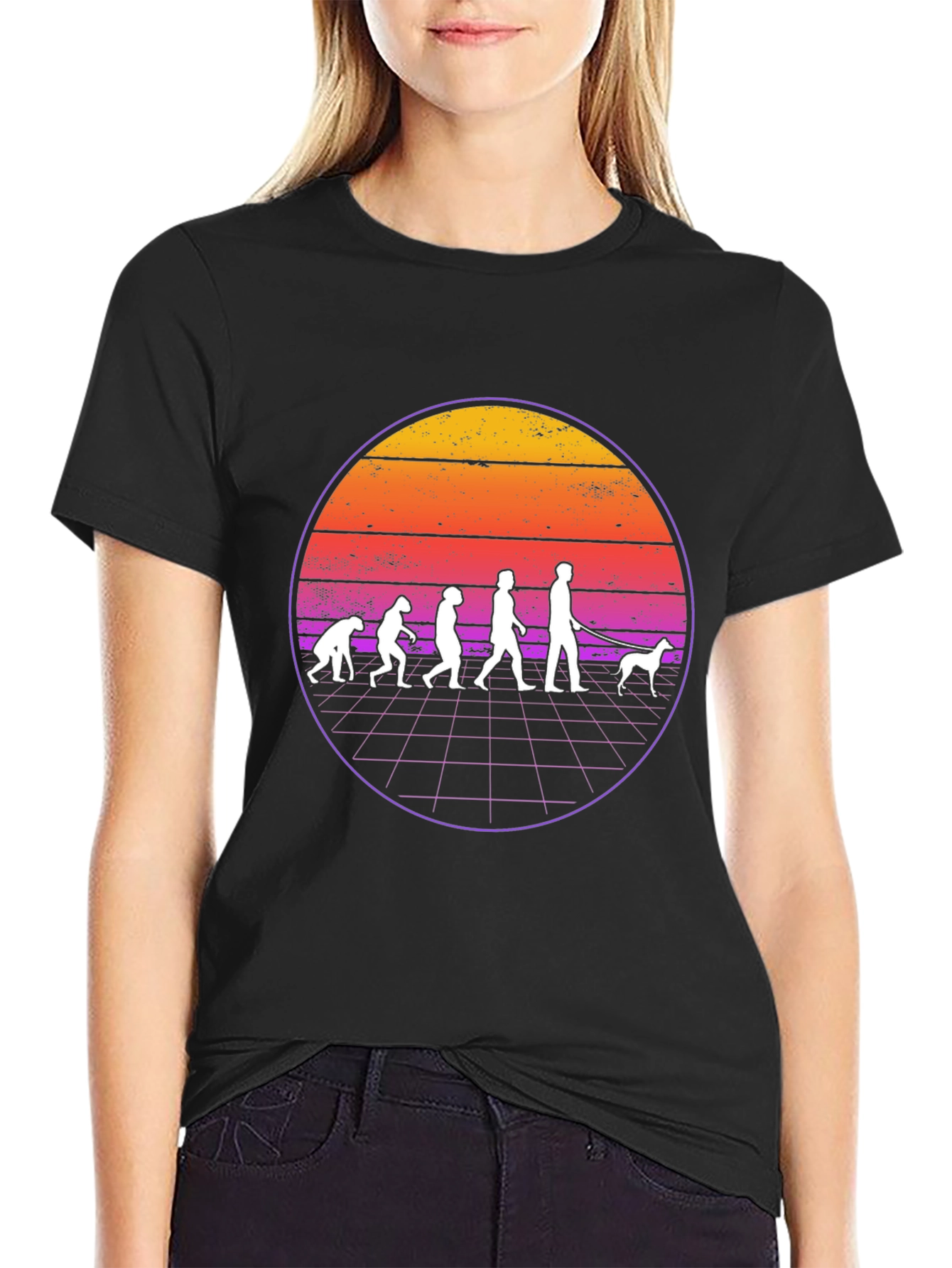 Evolution of Dog Walking T-Shirt