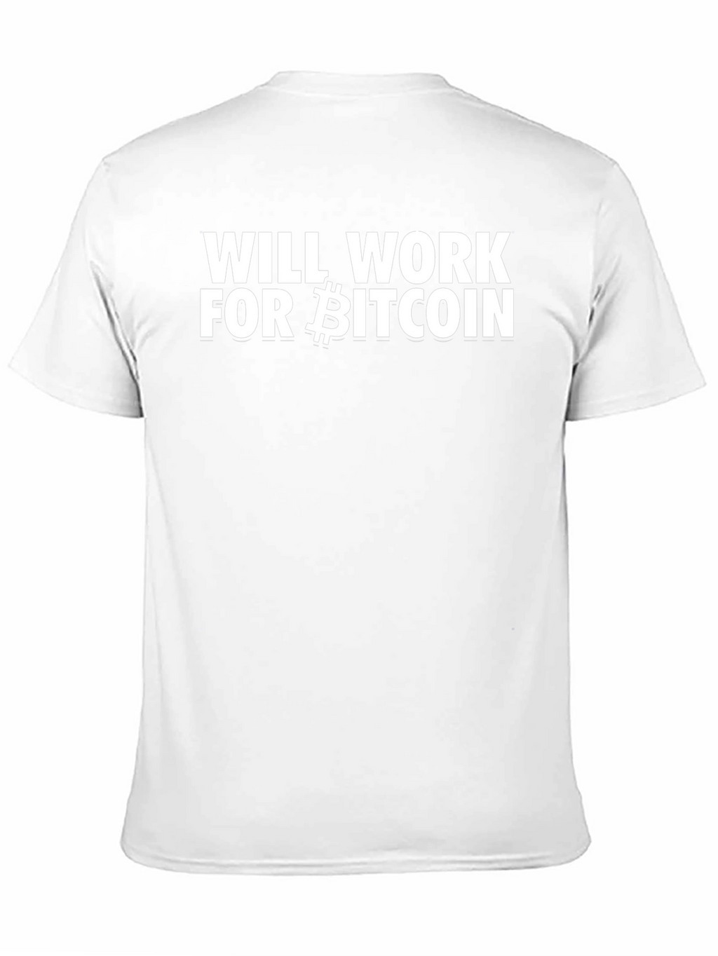 Will Work For Bitcoin Black Tee