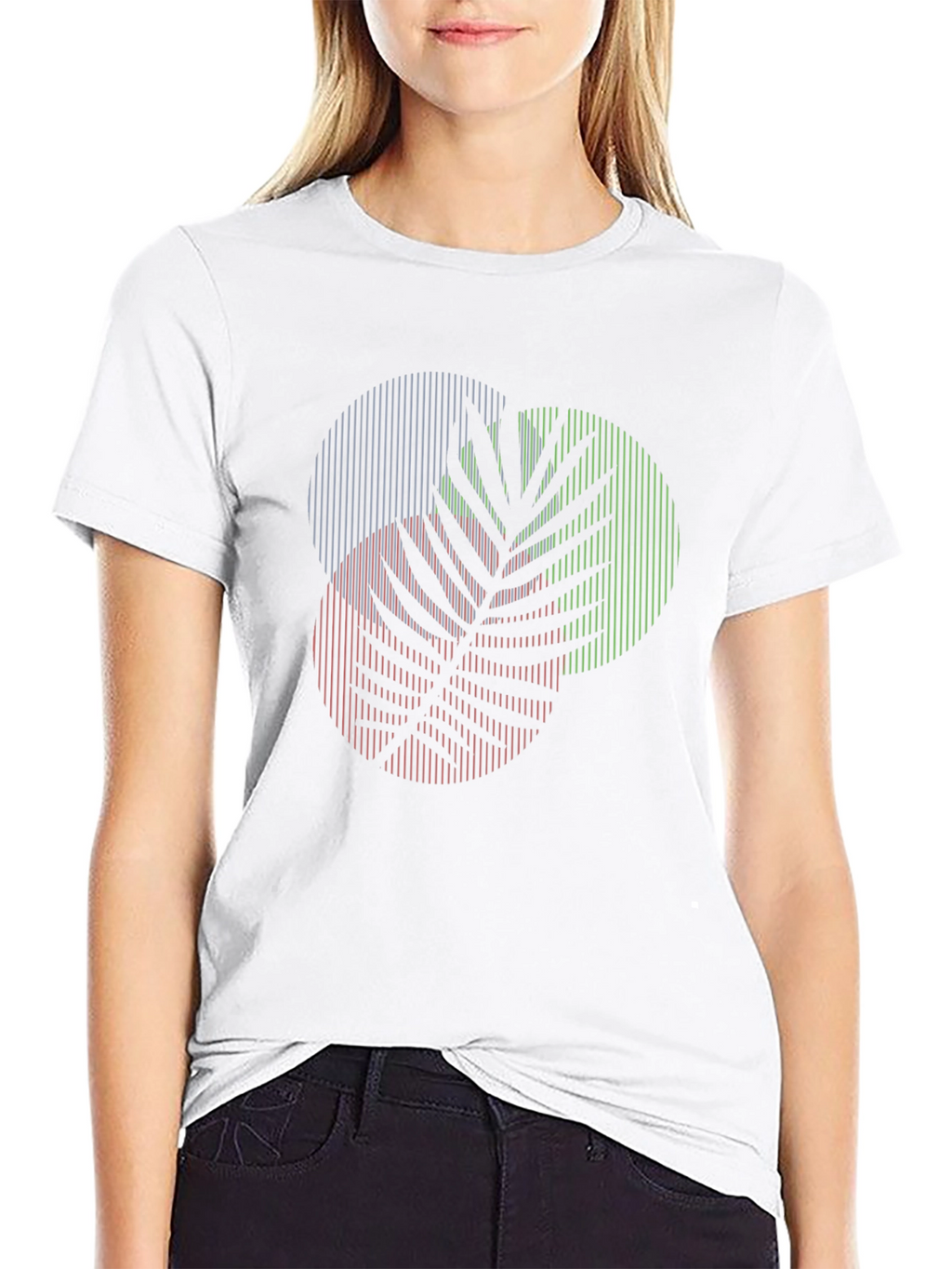 Modern Palm Leaf Graphic T-Shirt