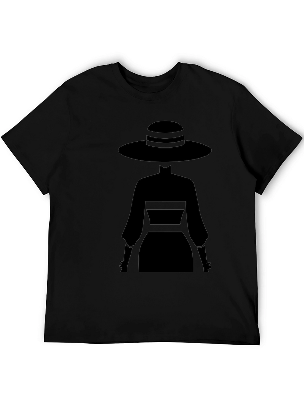 Elegant Silhouette Tee - Mystery Woman Style