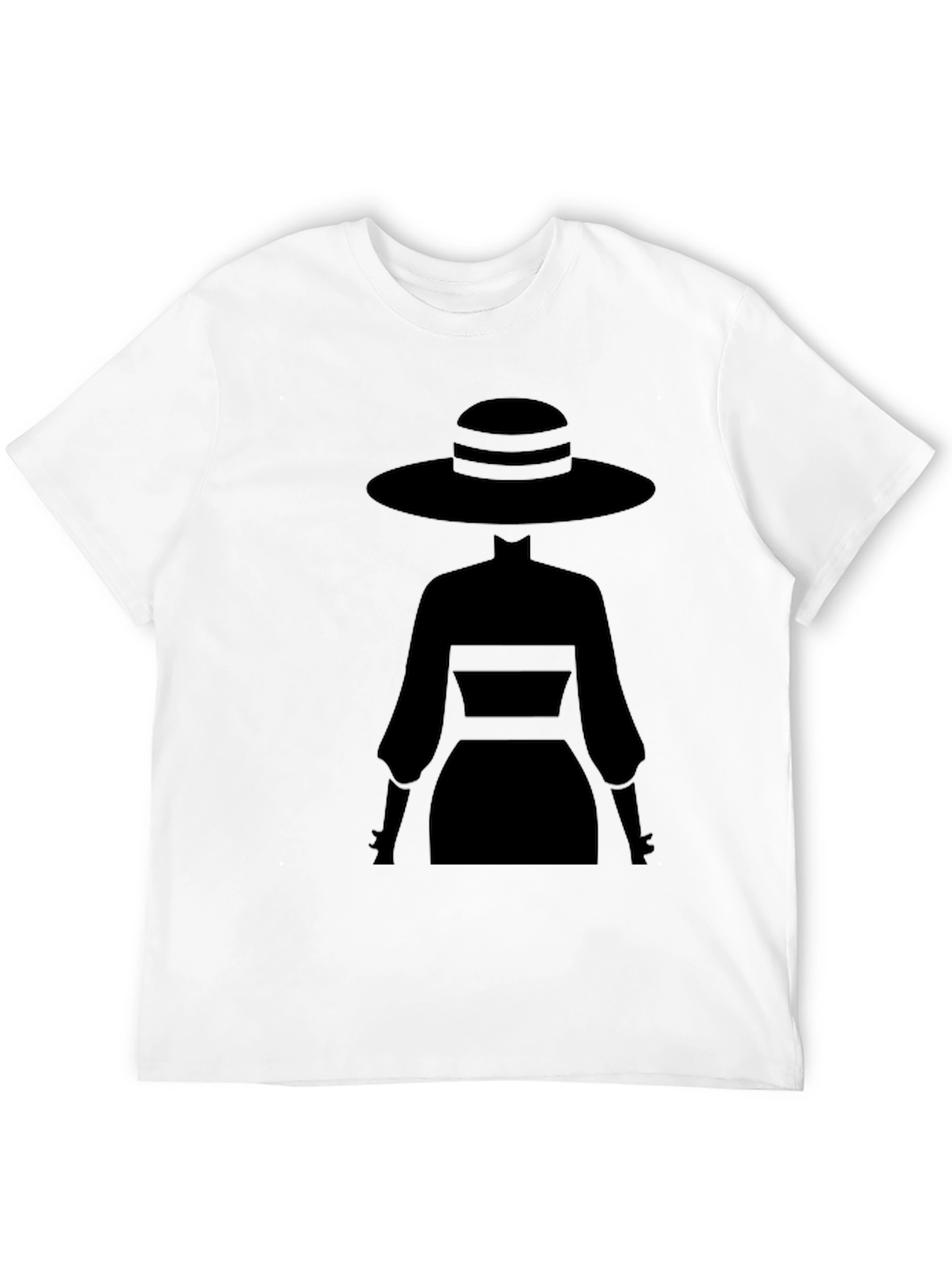 Elegant Silhouette Tee - Mystery Woman Style
