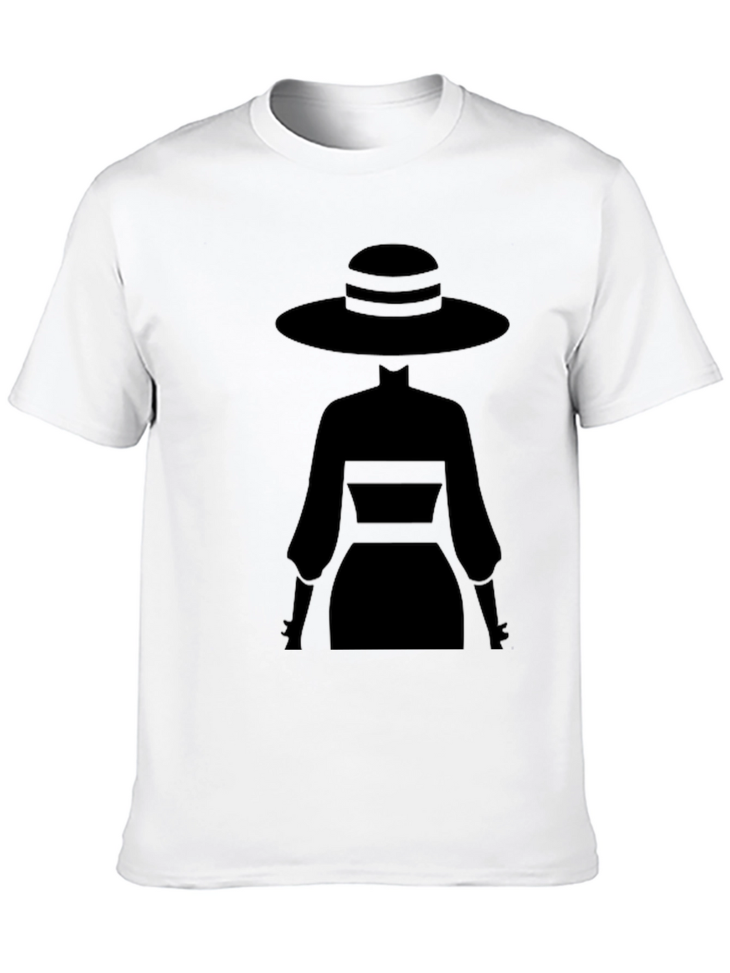 Elegant Silhouette Tee - Mystery Woman Style