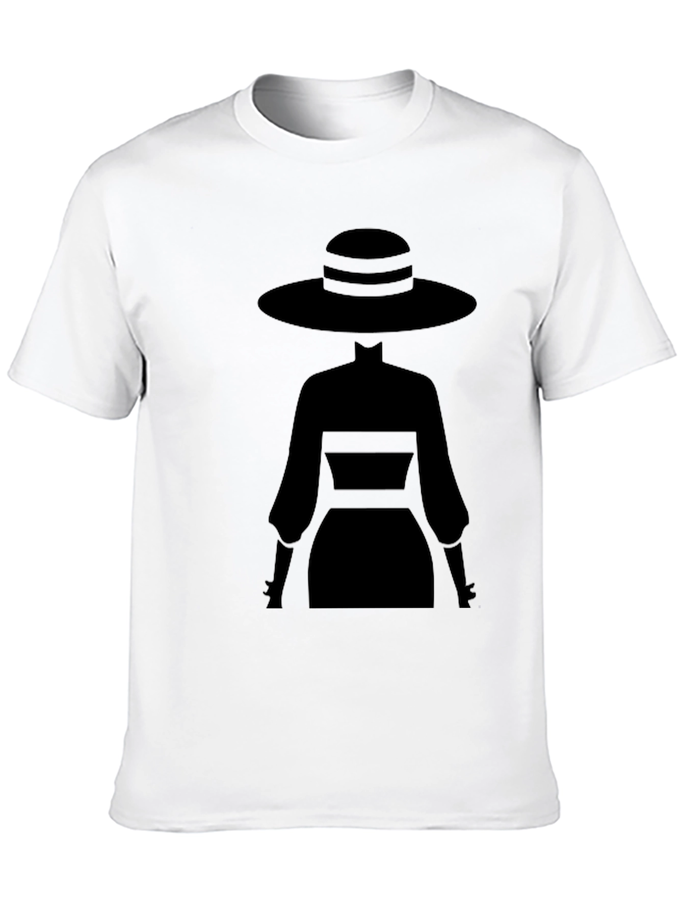 Elegant Silhouette Tee - Mystery Woman Style