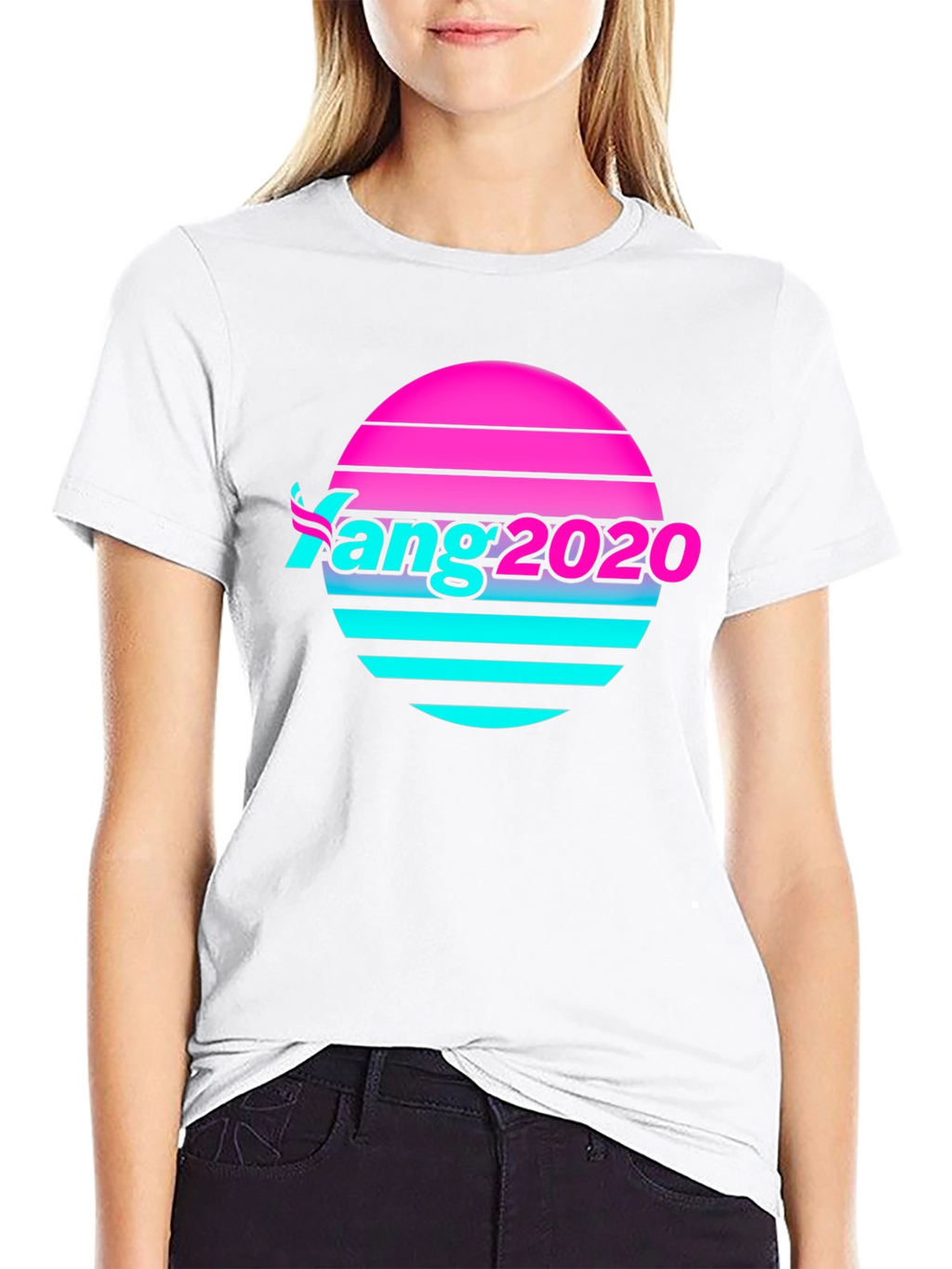 Yang 2020 Retro Graphic T-Shirt