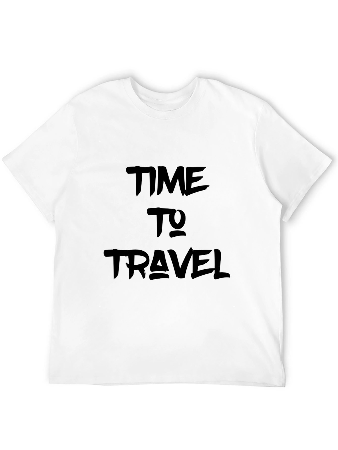 Time to Travel Graphic Black Tee