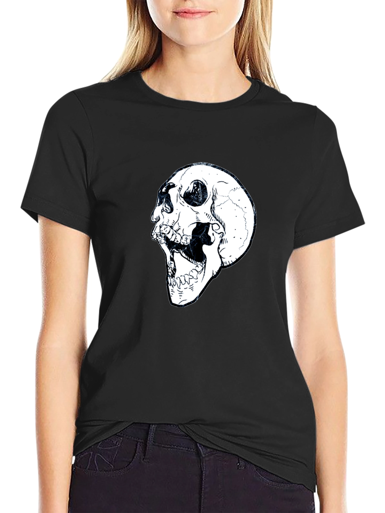 Skull Graphic Black T-Shirt