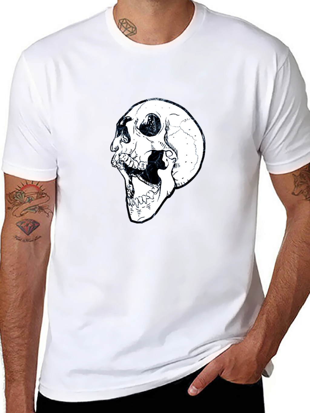 Skull Graphic Black T-Shirt