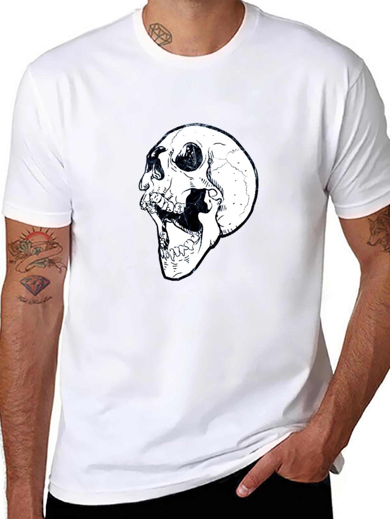 Skull Graphic Black T-Shirt