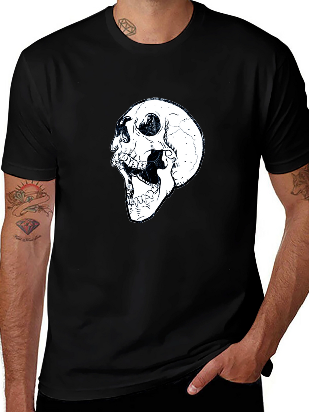 Skull Graphic Black T-Shirt