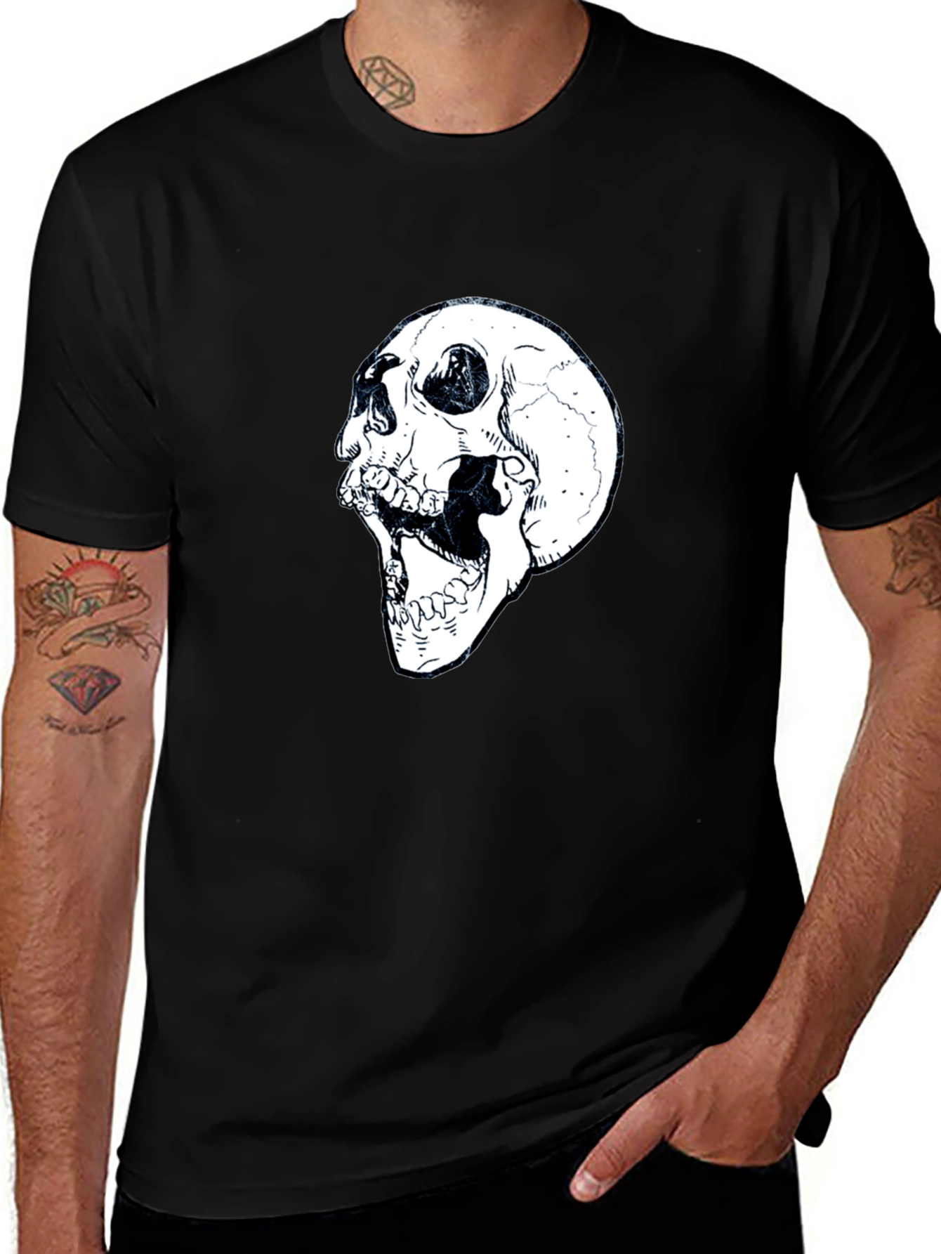 Skull Graphic Black T-Shirt
