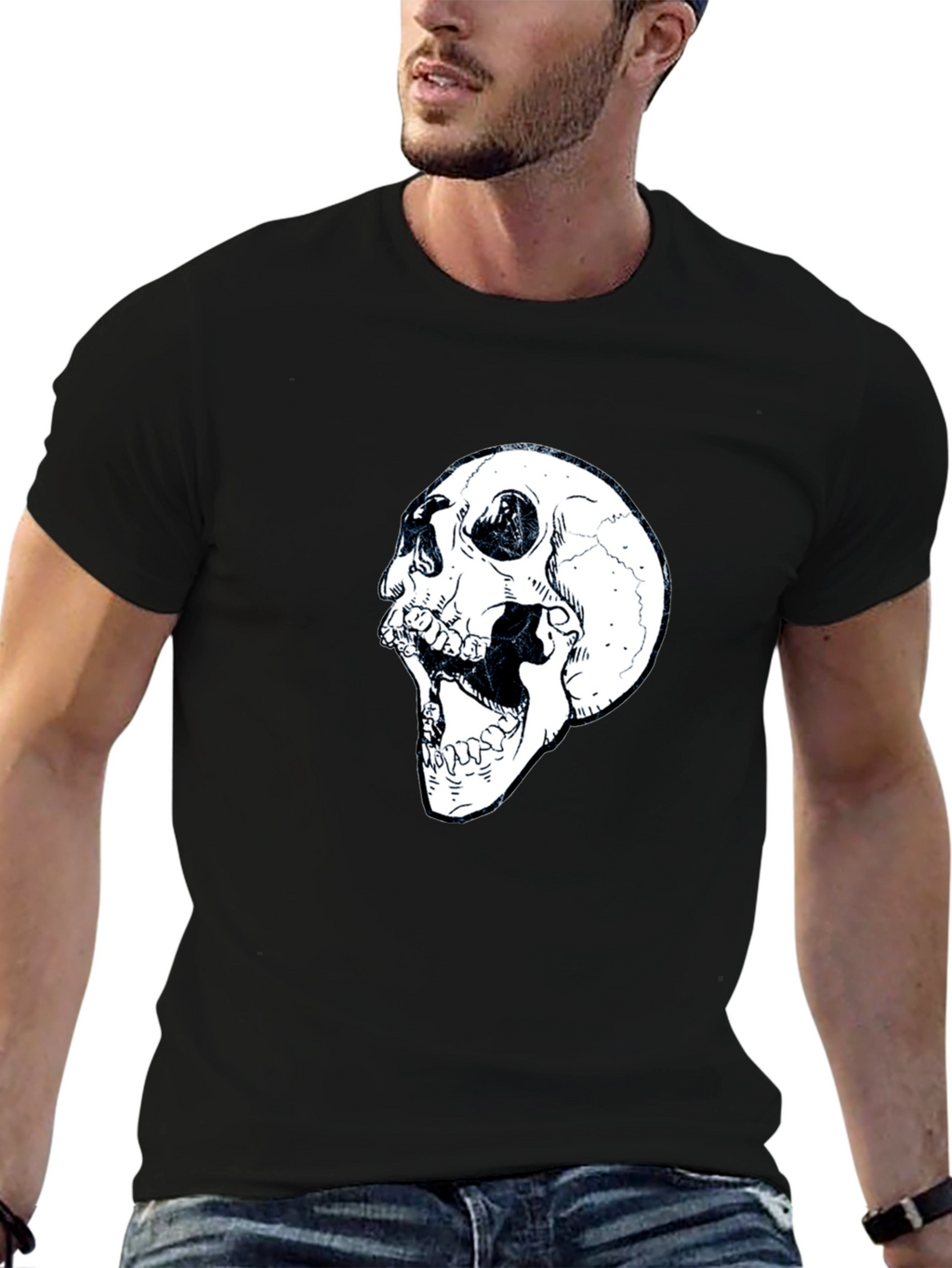 Skull Graphic Black T-Shirt