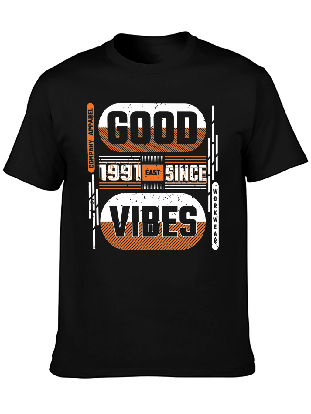 Good Vibes Since 1991 Black Graphic Tee