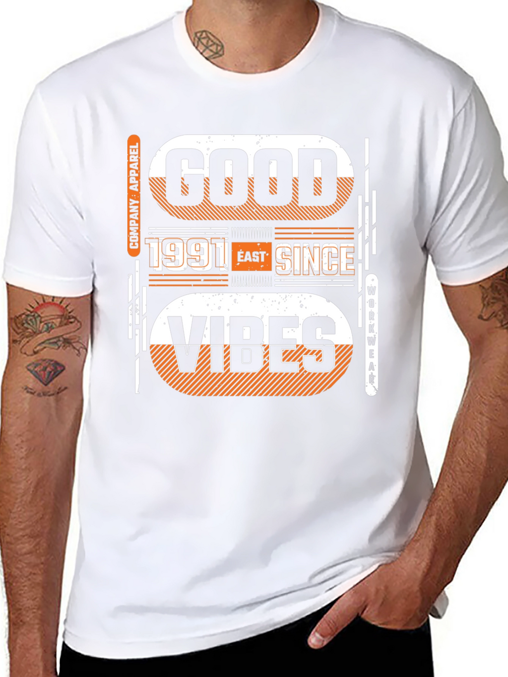 Good Vibes Since 1991 Black Graphic Tee