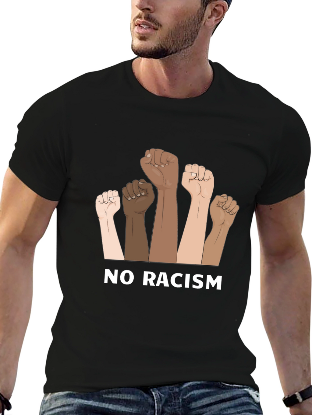 No Racism Graphic T-Shirt
