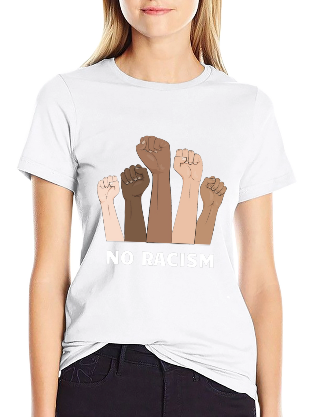 No Racism Graphic T-Shirt
