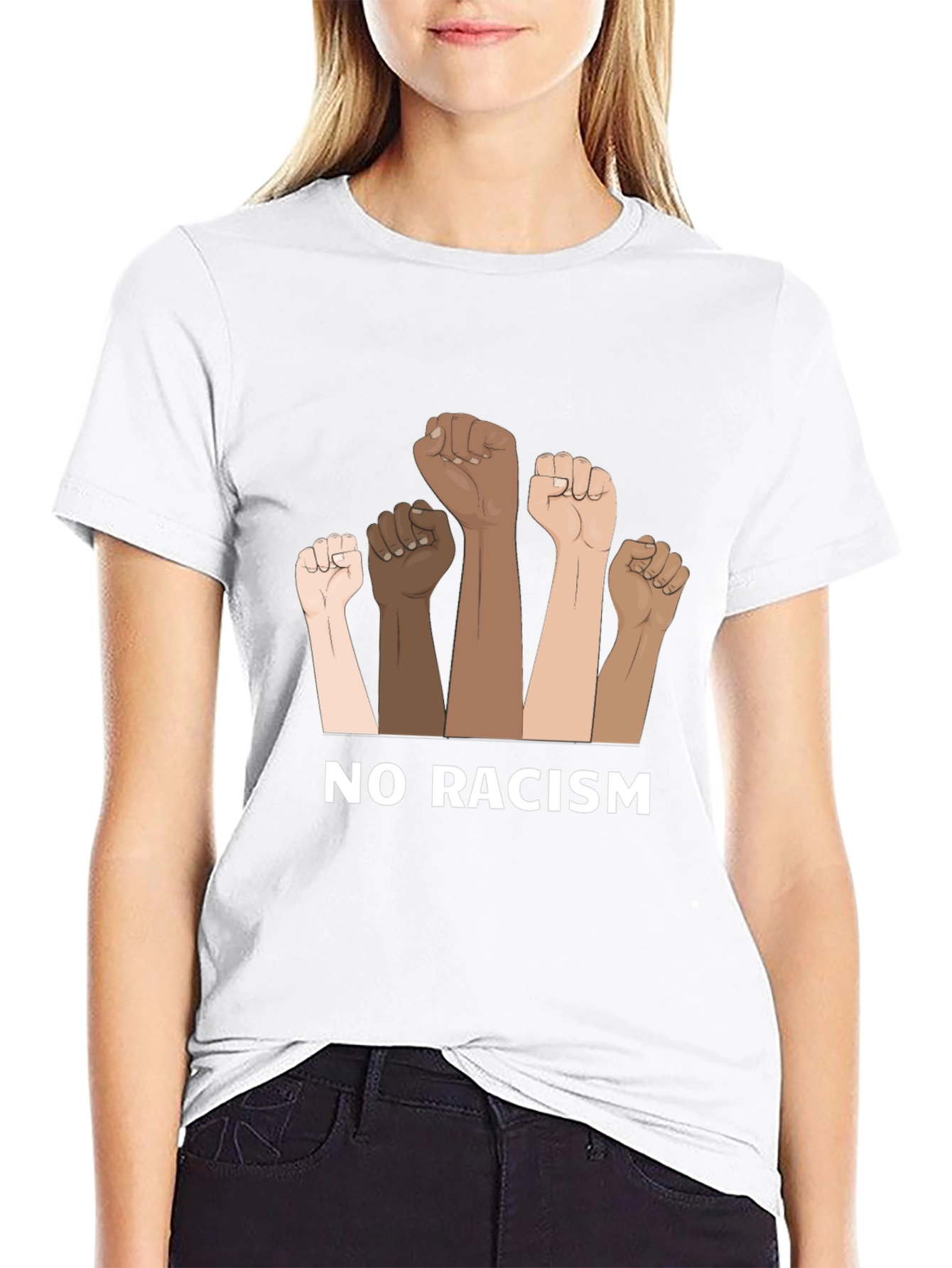 No Racism Graphic T-Shirt