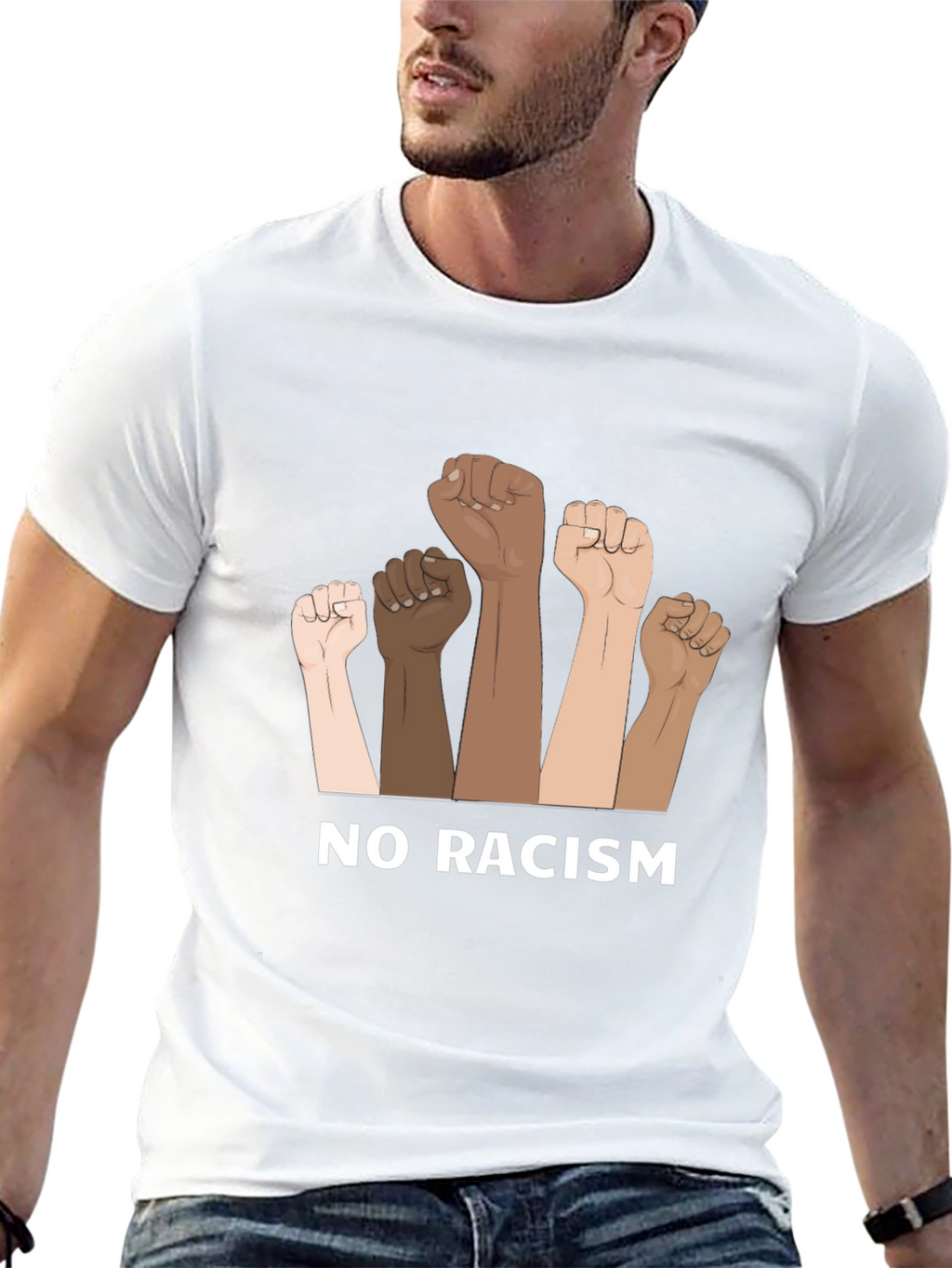 No Racism Graphic T-Shirt