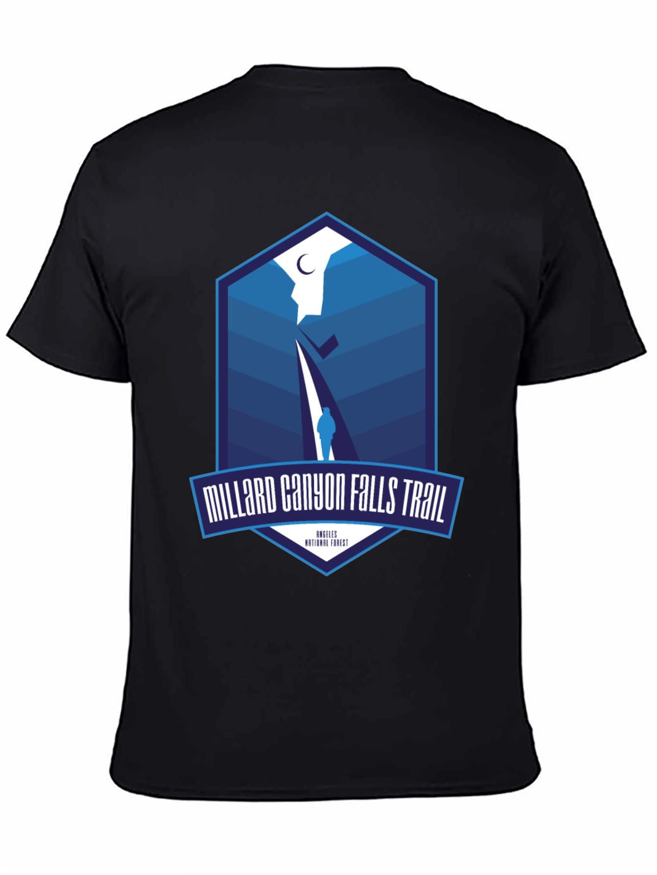 Millard Canyon Falls Trail Black T-Shirt