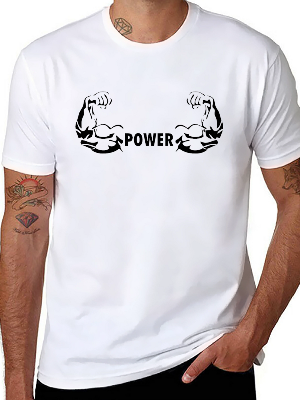 Power Graphic T-Shirt - Black