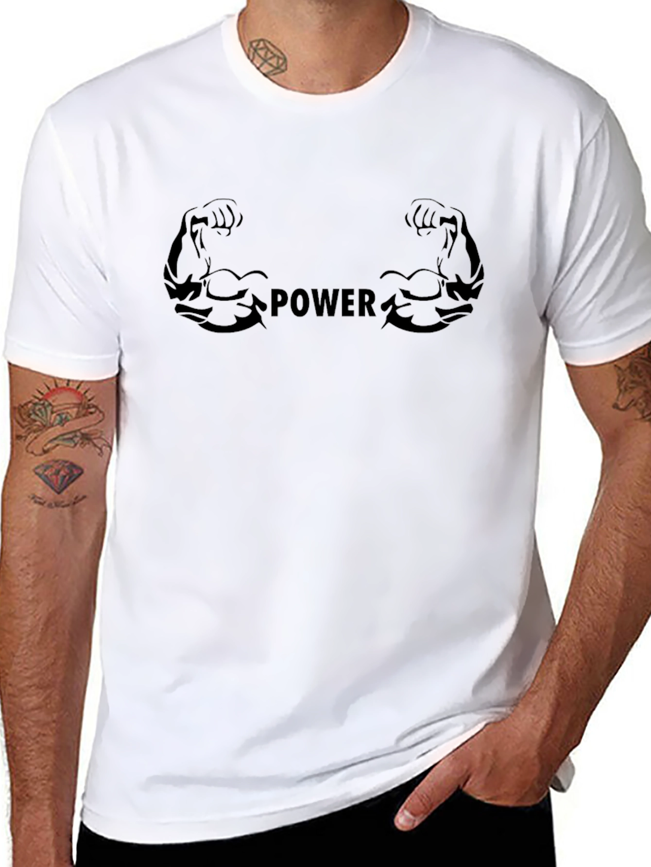 Power Graphic T-Shirt - Black