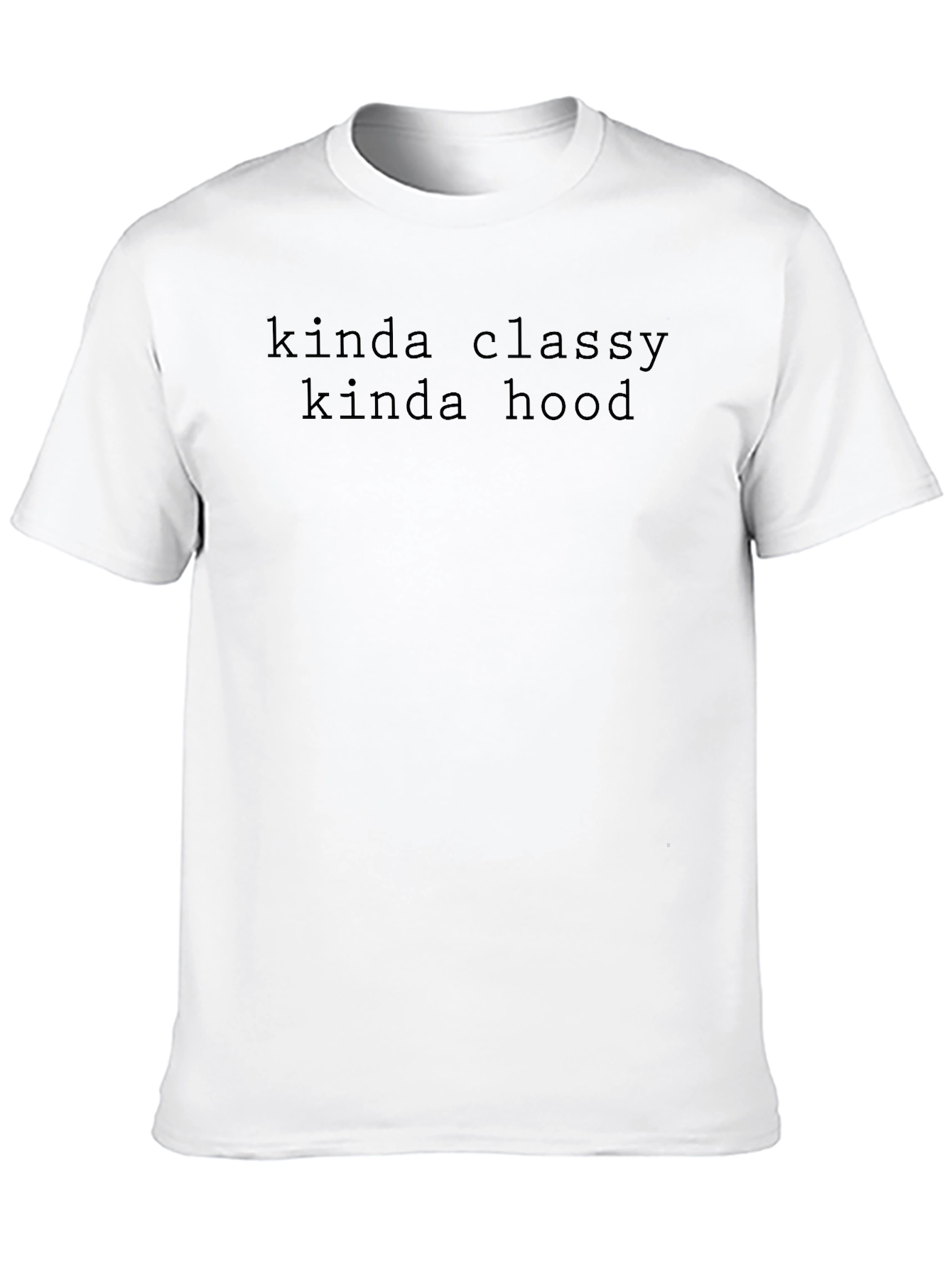 Kinda Classy Kinda Hood Black Graphic Tee