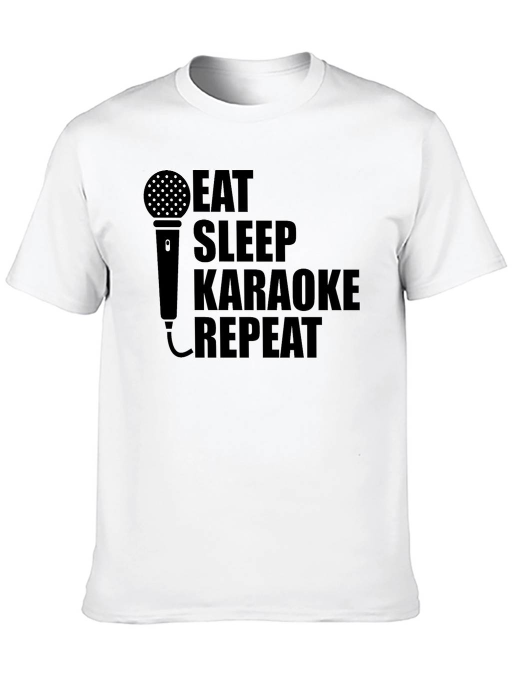 Eat Sleep Karaoke Repeat Graphic Tee