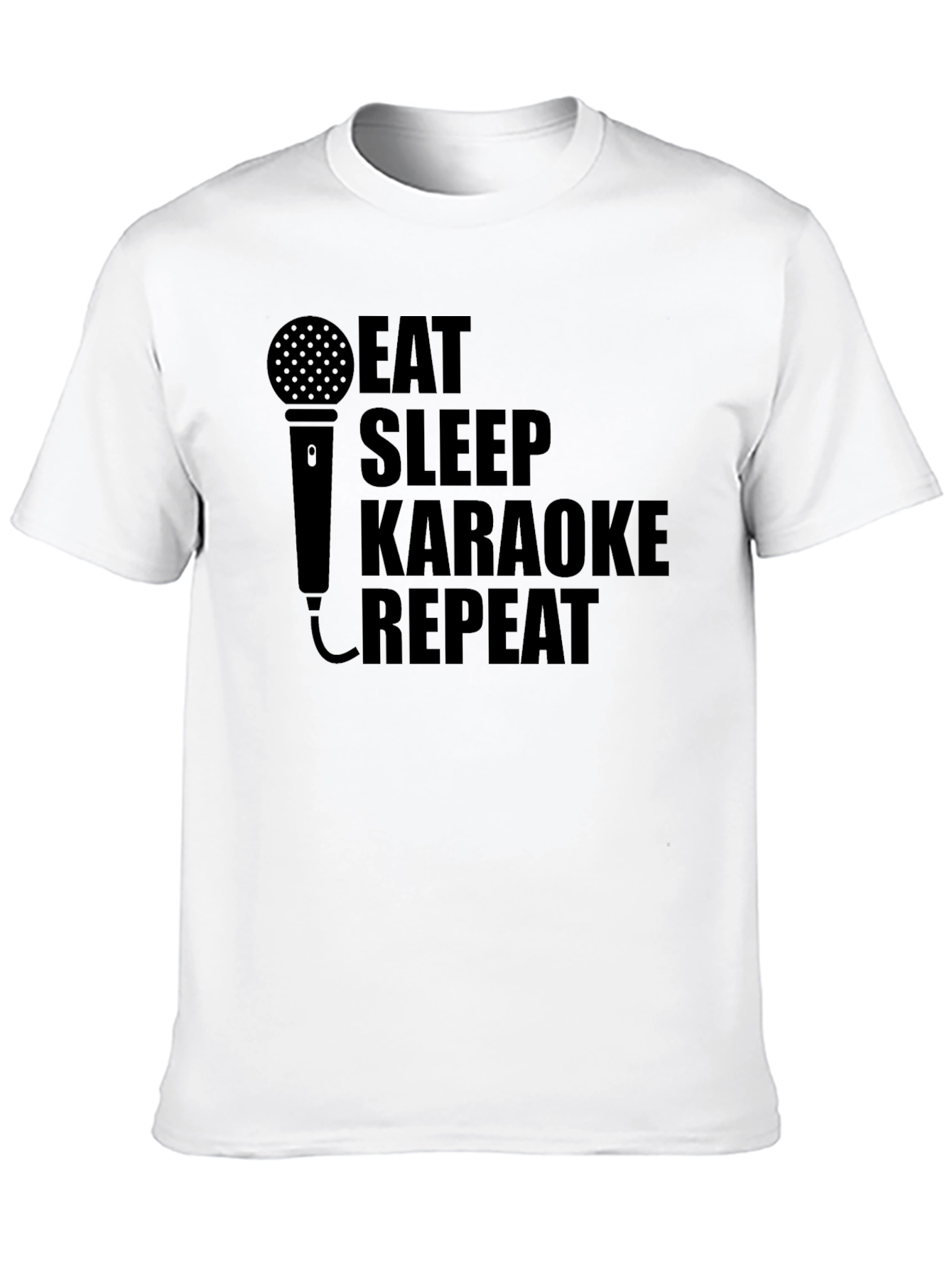 Eat Sleep Karaoke Repeat Graphic Tee