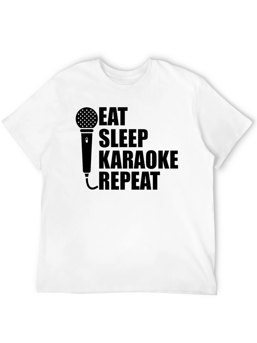 Eat Sleep Karaoke Repeat Graphic Tee