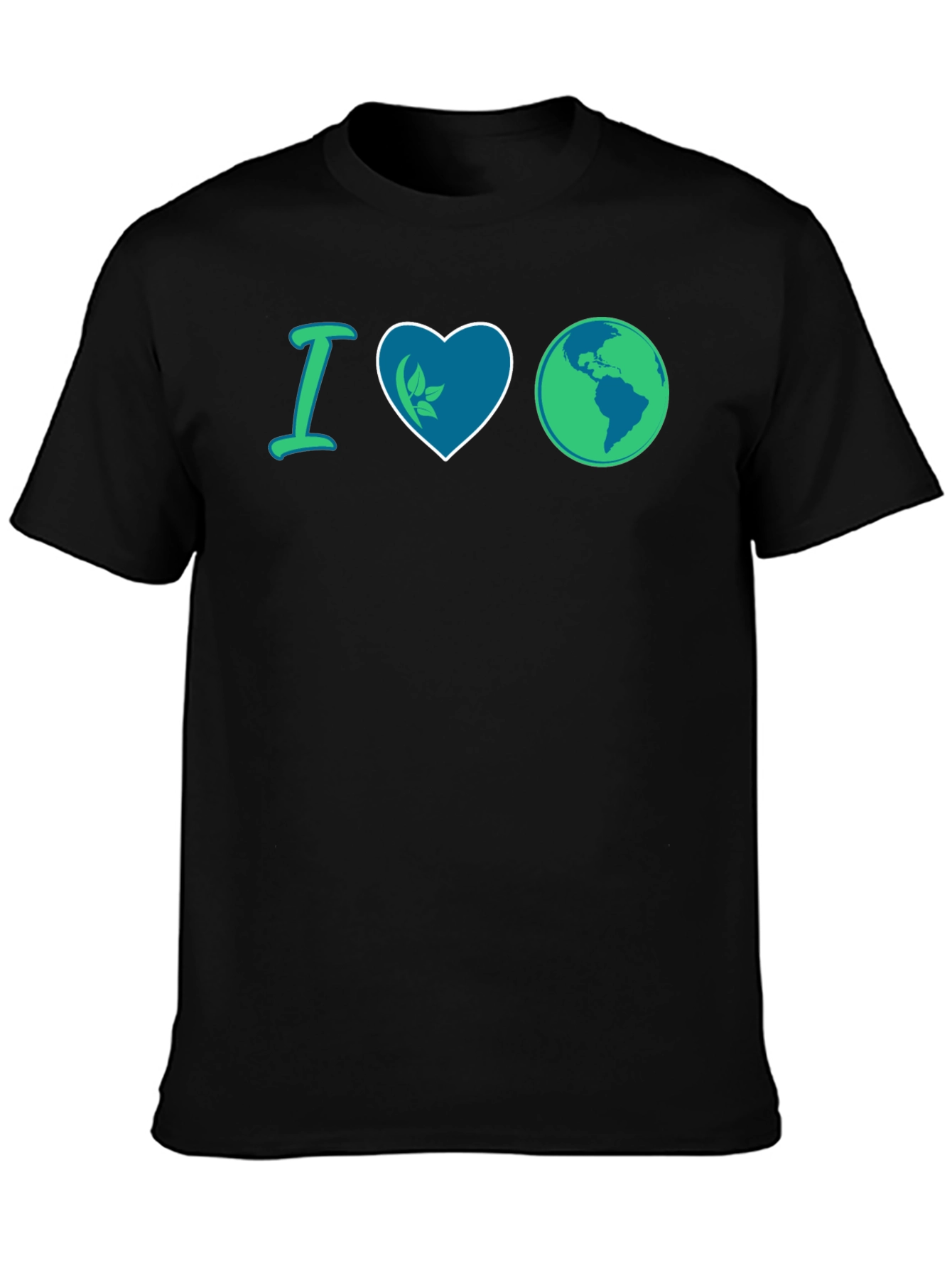 I Love Earth T-Shirt - Eco-Friendly Design