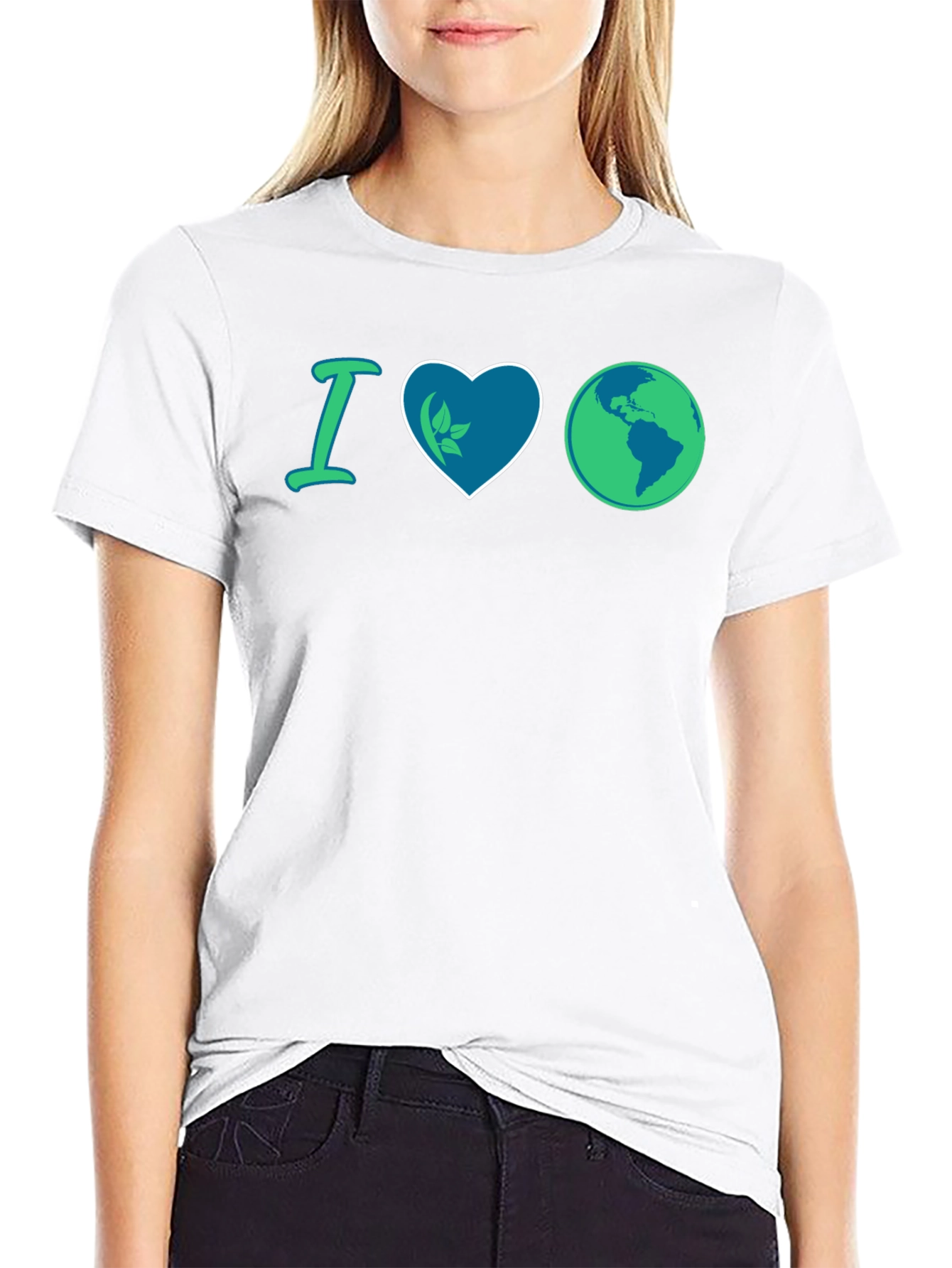 I Love Earth T-Shirt - Eco-Friendly Design