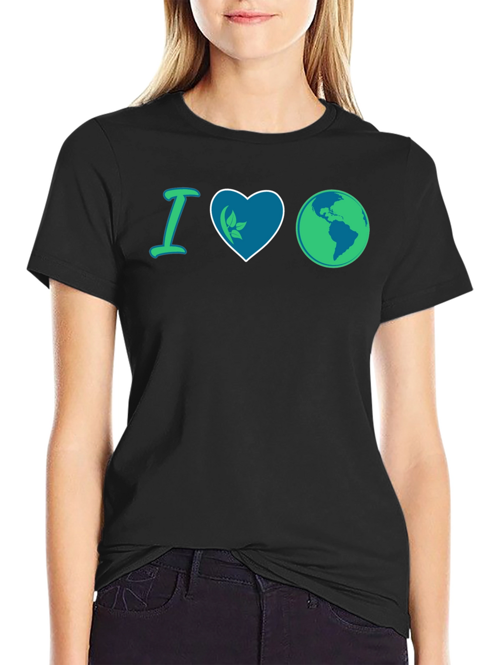 I Love Earth T-Shirt - Eco-Friendly Design