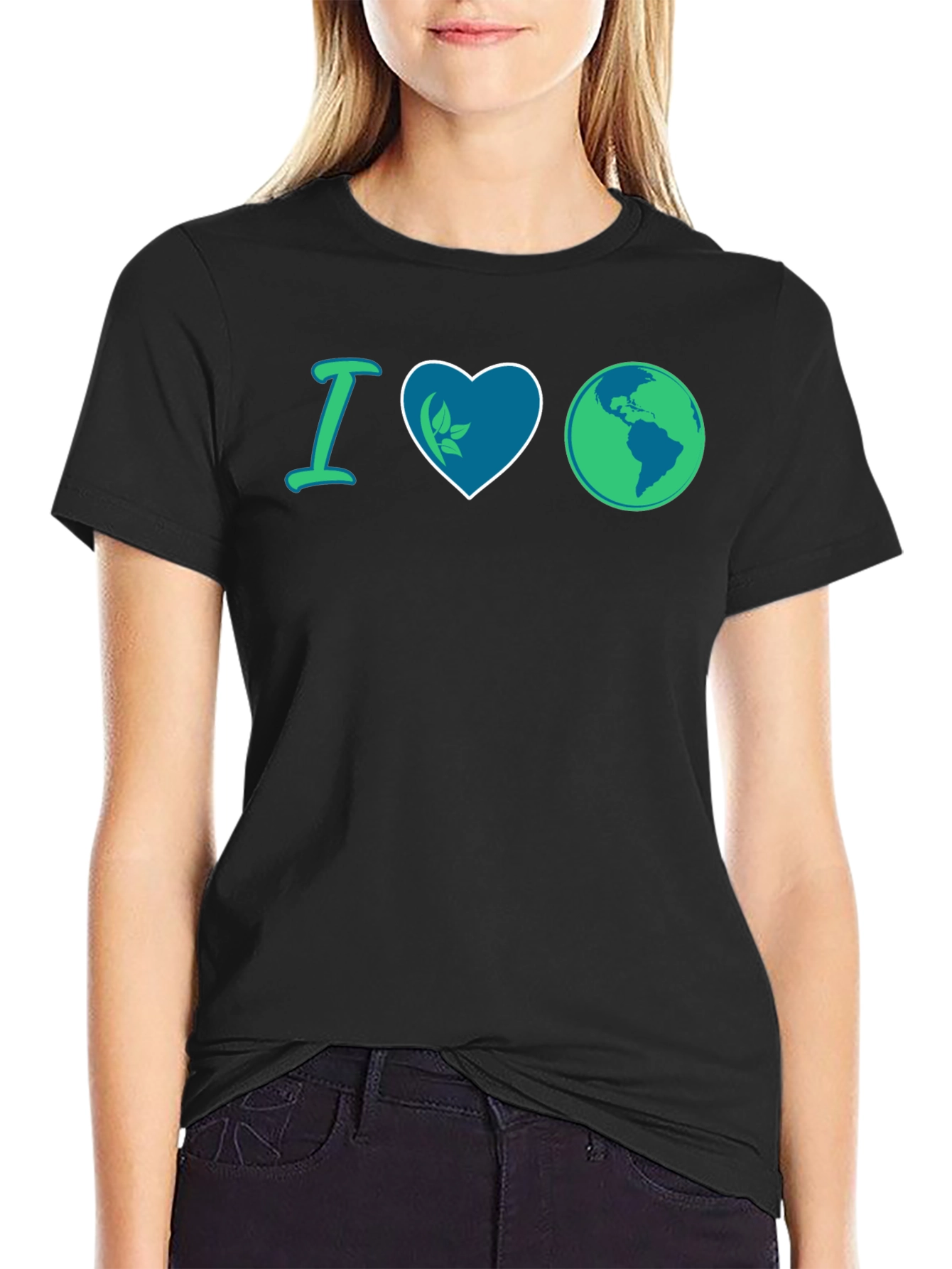 I Love Earth T-Shirt - Eco-Friendly Design