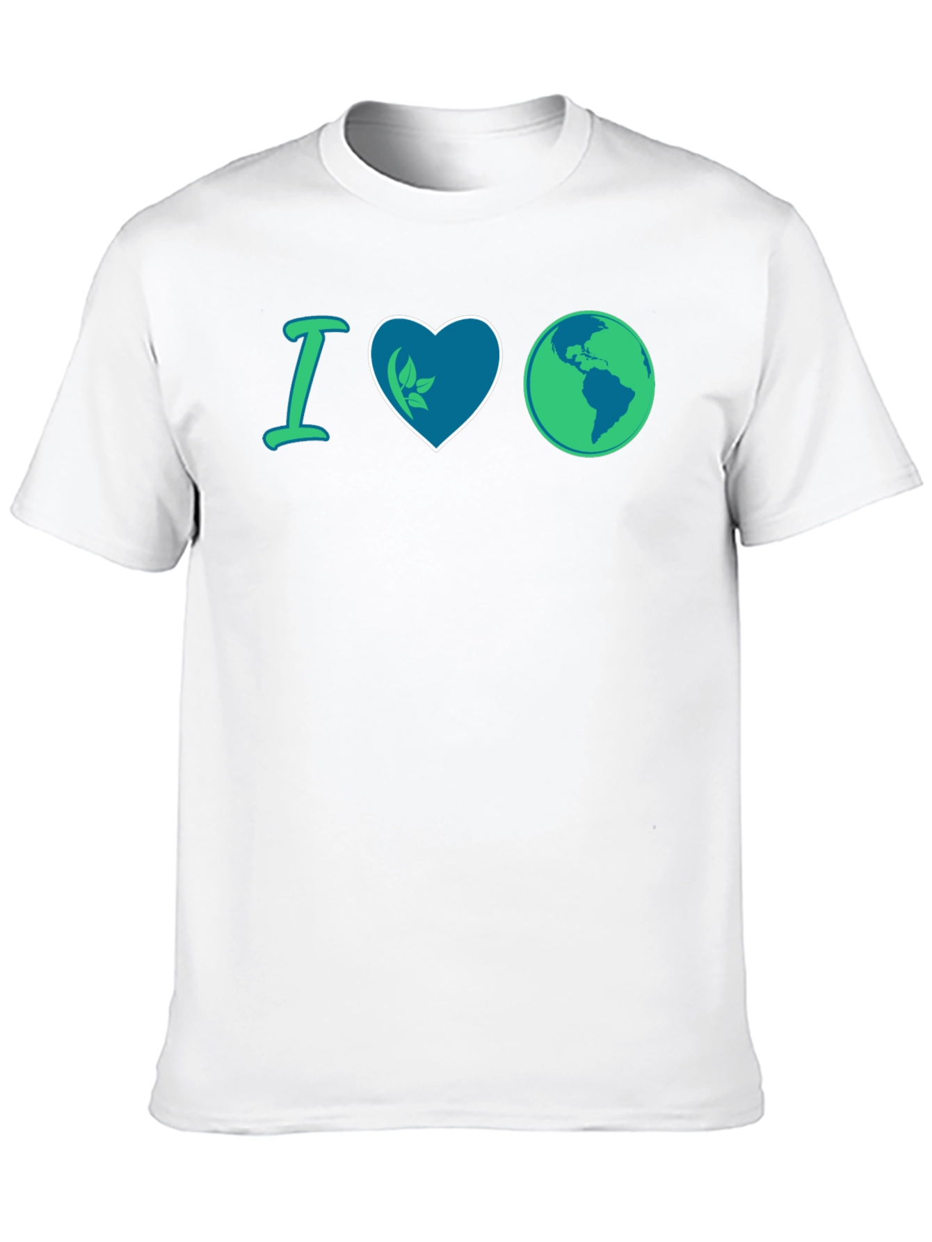 I Love Earth T-Shirt - Eco-Friendly Design