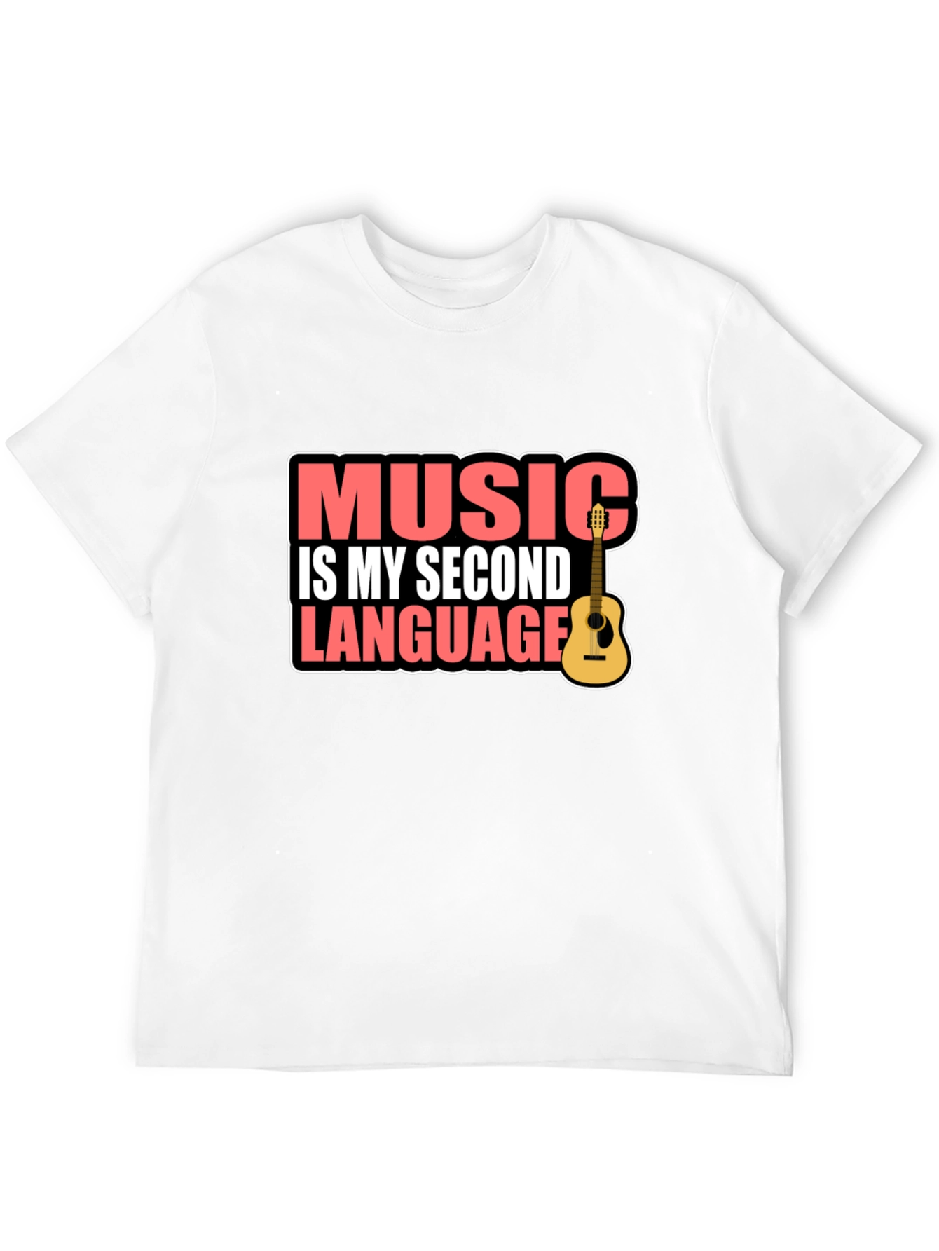 Music is My Second Language Graphic Tee