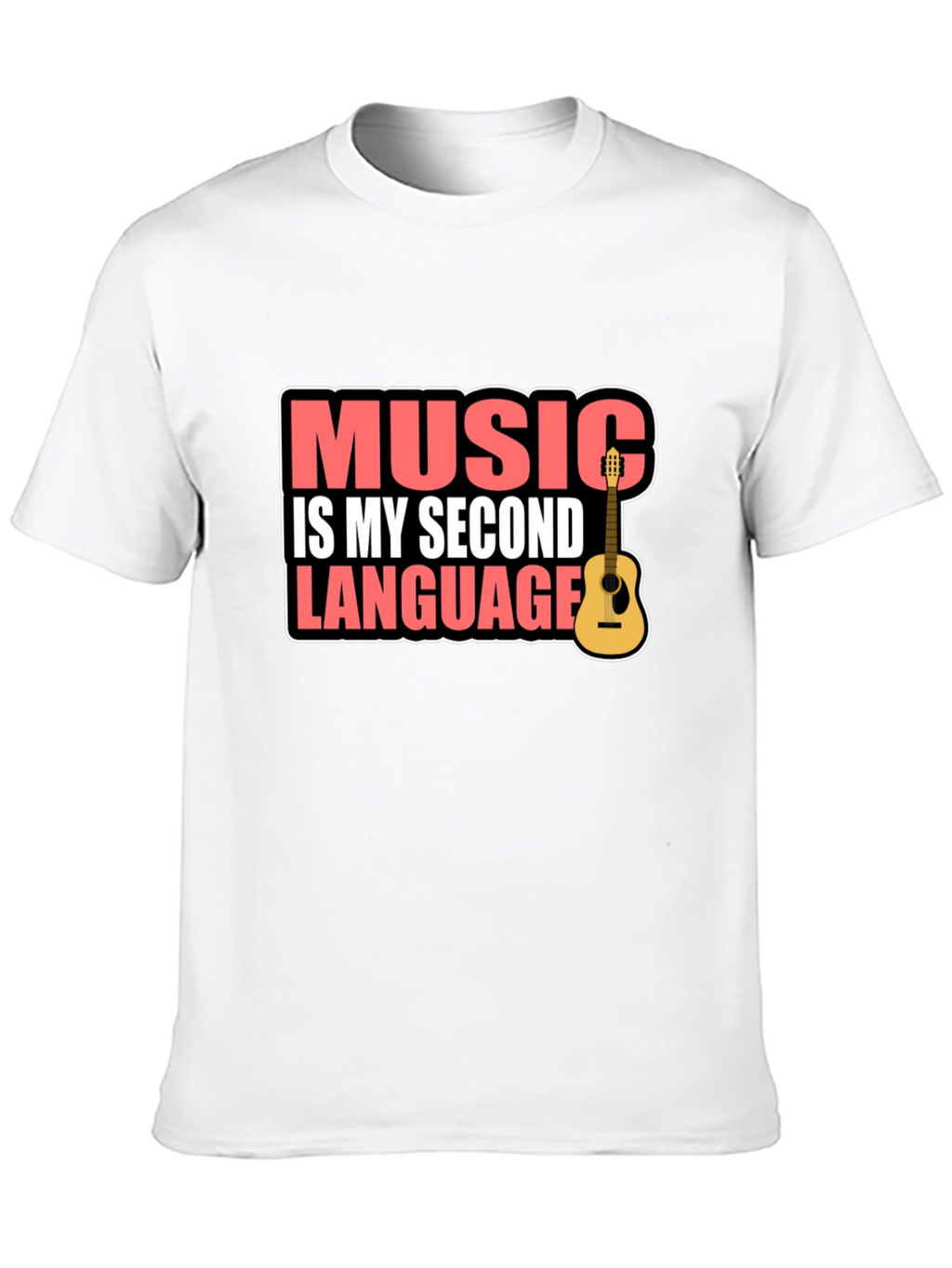 Music is My Second Language Graphic Tee