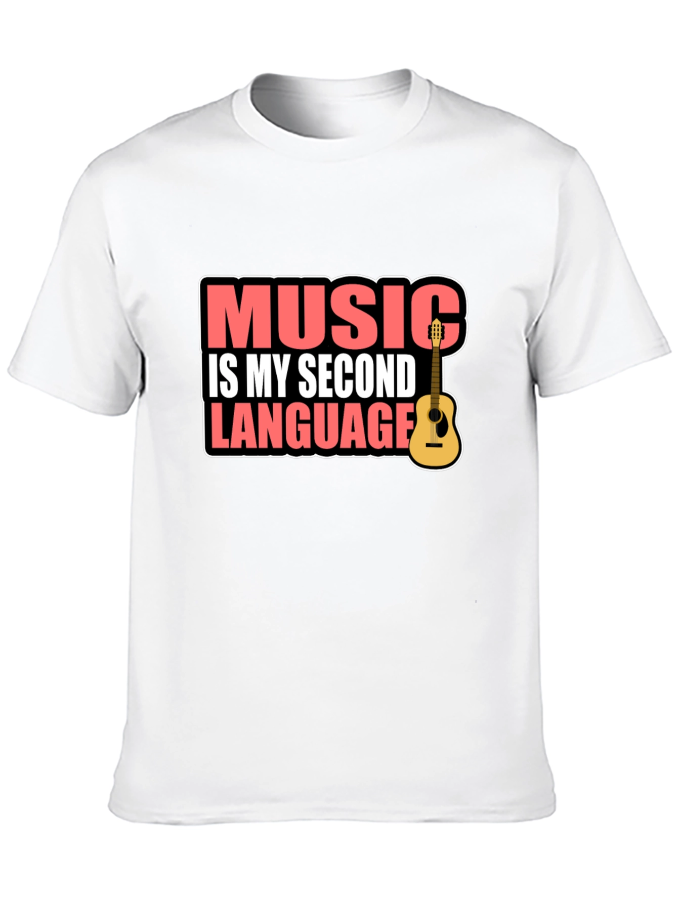 Music is My Second Language Graphic Tee