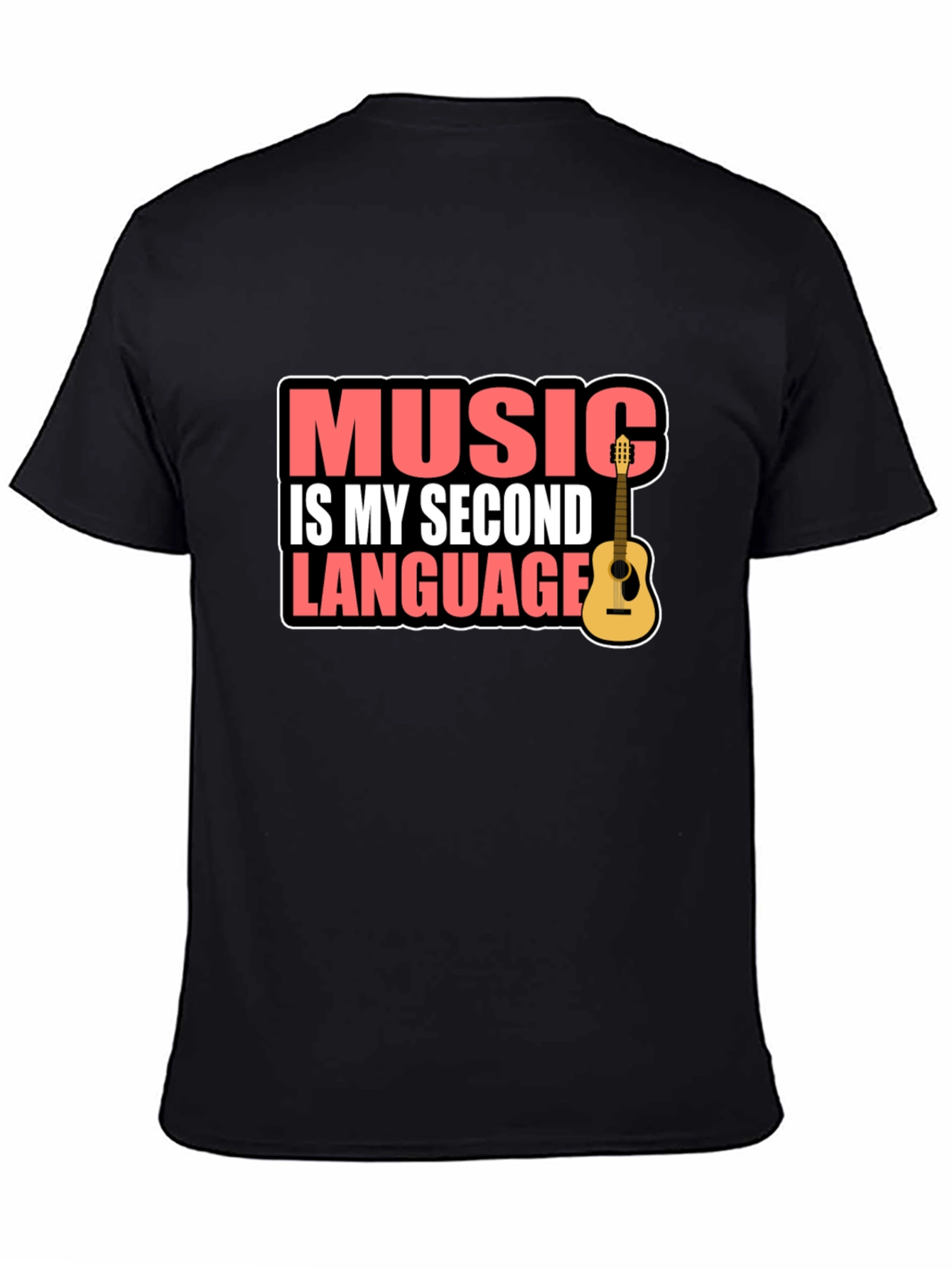 Music is My Second Language Graphic Tee